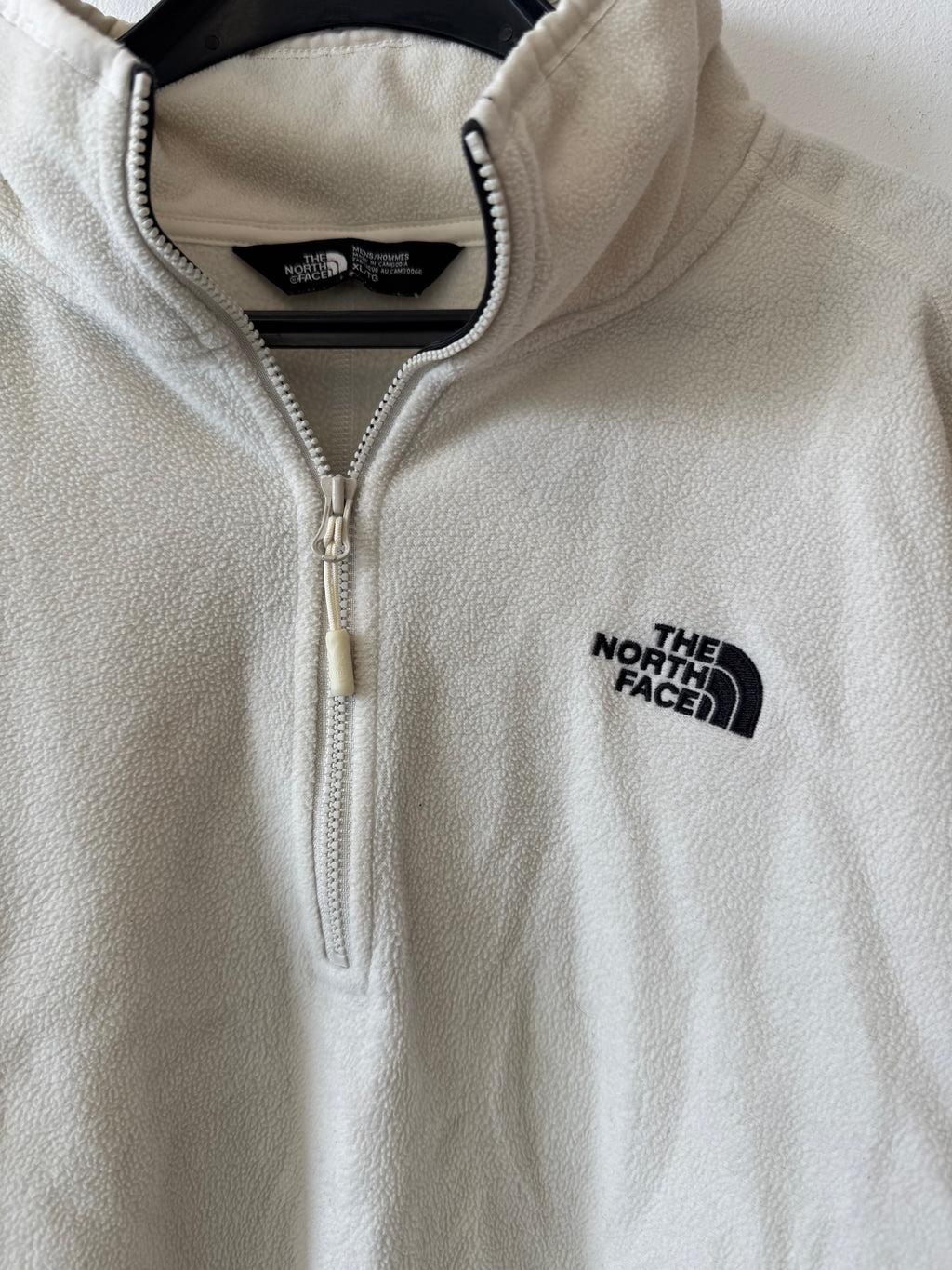 The North Face Glacier 1/4-Zip Fleece Pullover XL White – Normal Use