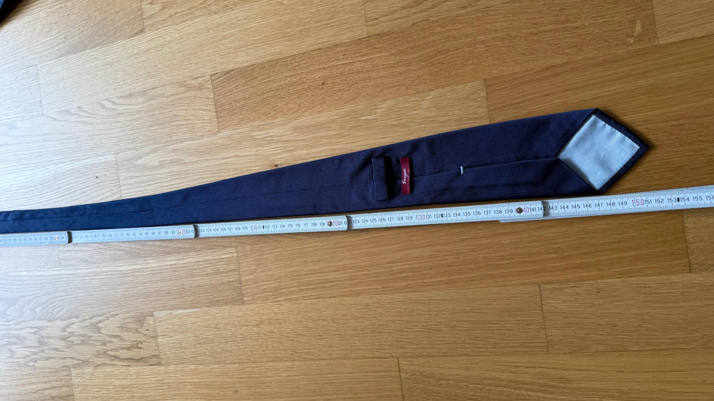 Fumagalli x EGO Limited Edition Seidenkrawatte | Navy | 100% Seide | Wie Neu