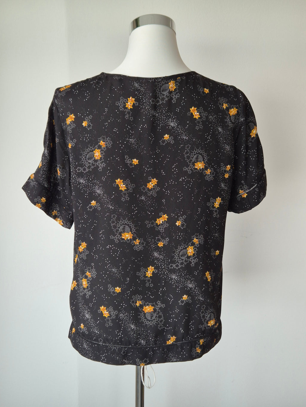 Scotch & Soda Bluse Starry Night S Blau Goldene Sterne Sehr Gut