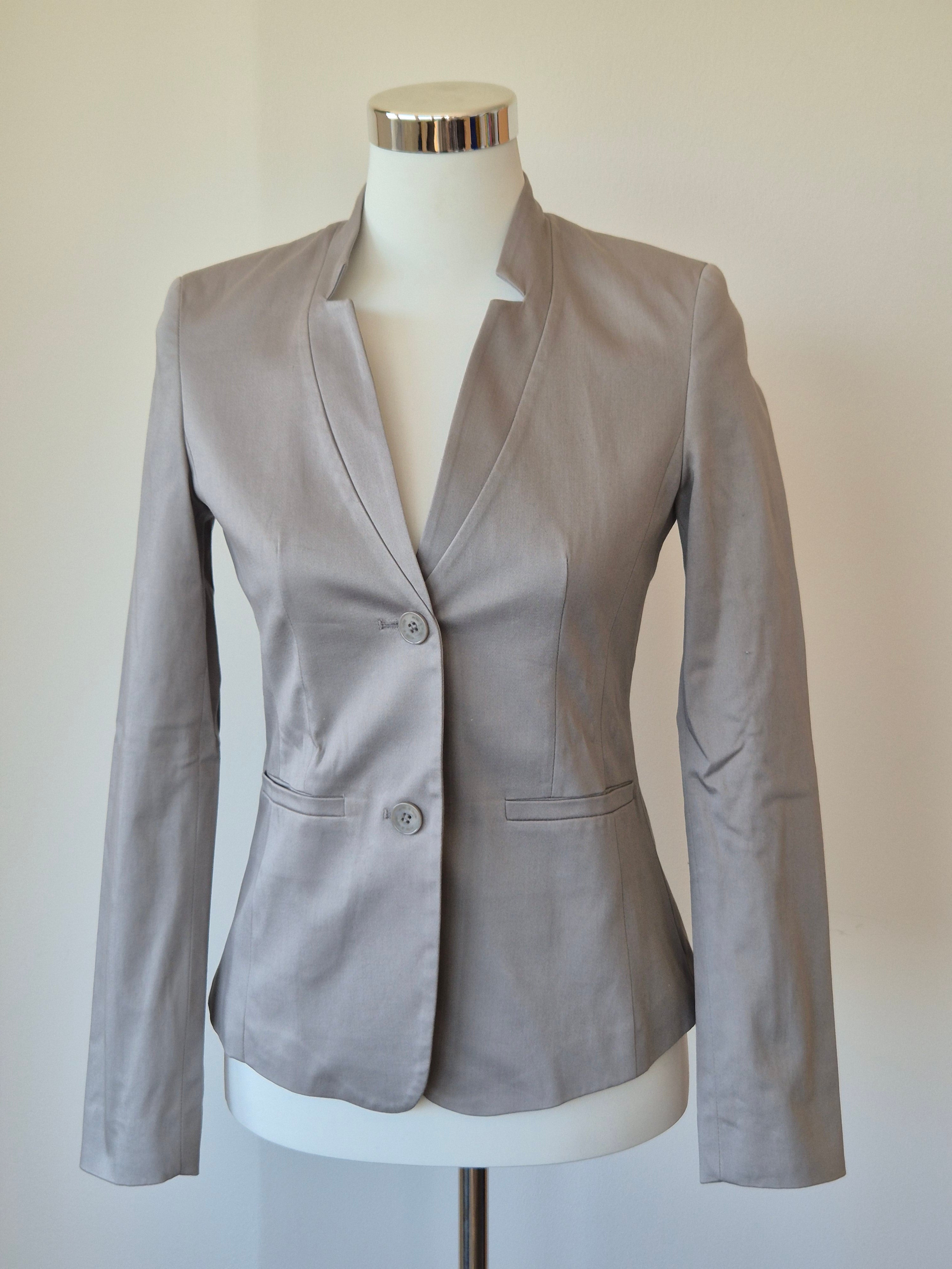 NEU! More & More Blazer Grau Gr. 34 – Business Chic, UVP €99,99