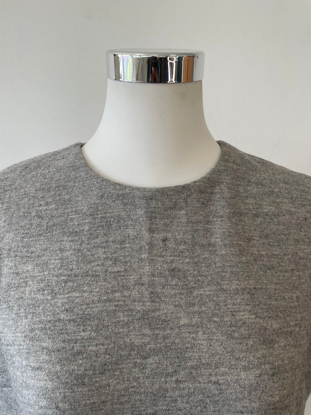 Brunello Cucinelli Kleid – Schurwolle, Grau, Größe L, Sehr Gut