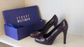 Stuart Weitzman Fever Pumps – Patent Leather, Burgundy, Size 38, Good Condition