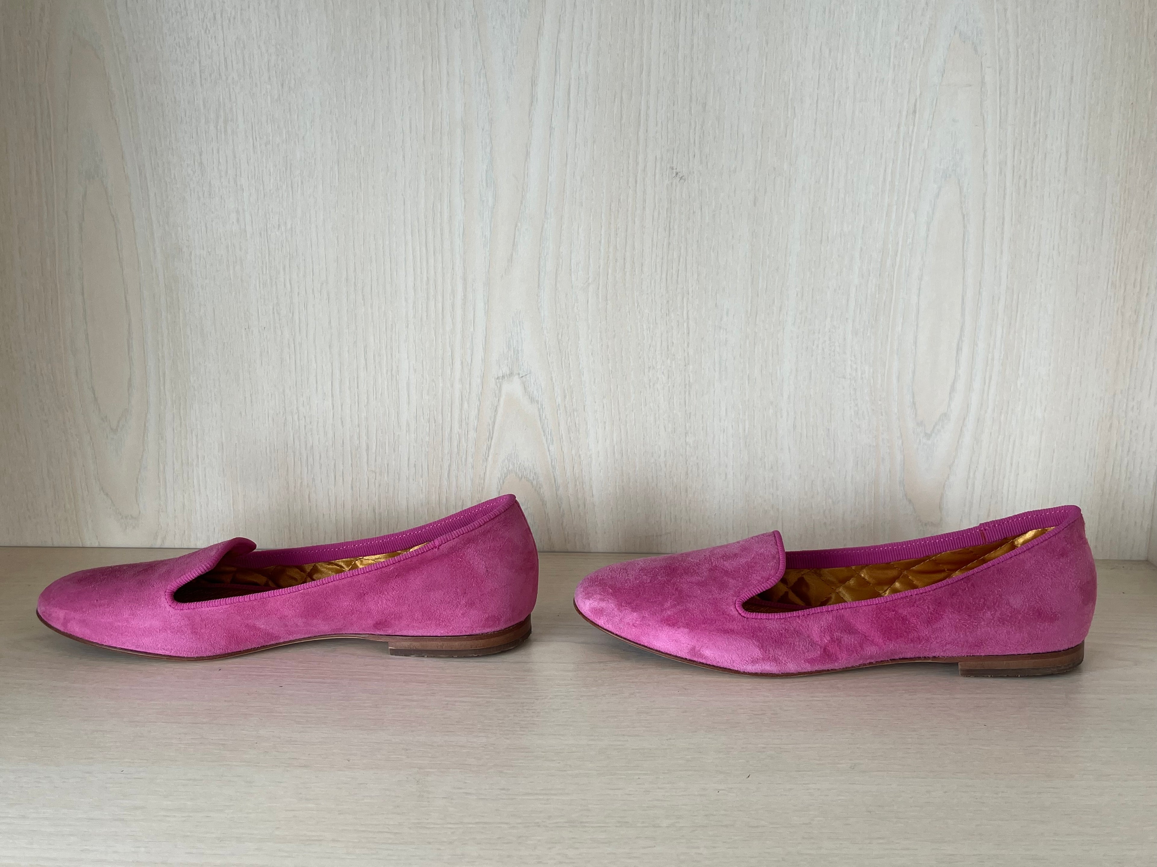 Florens pink suede ballet flats, EU 39, good condition