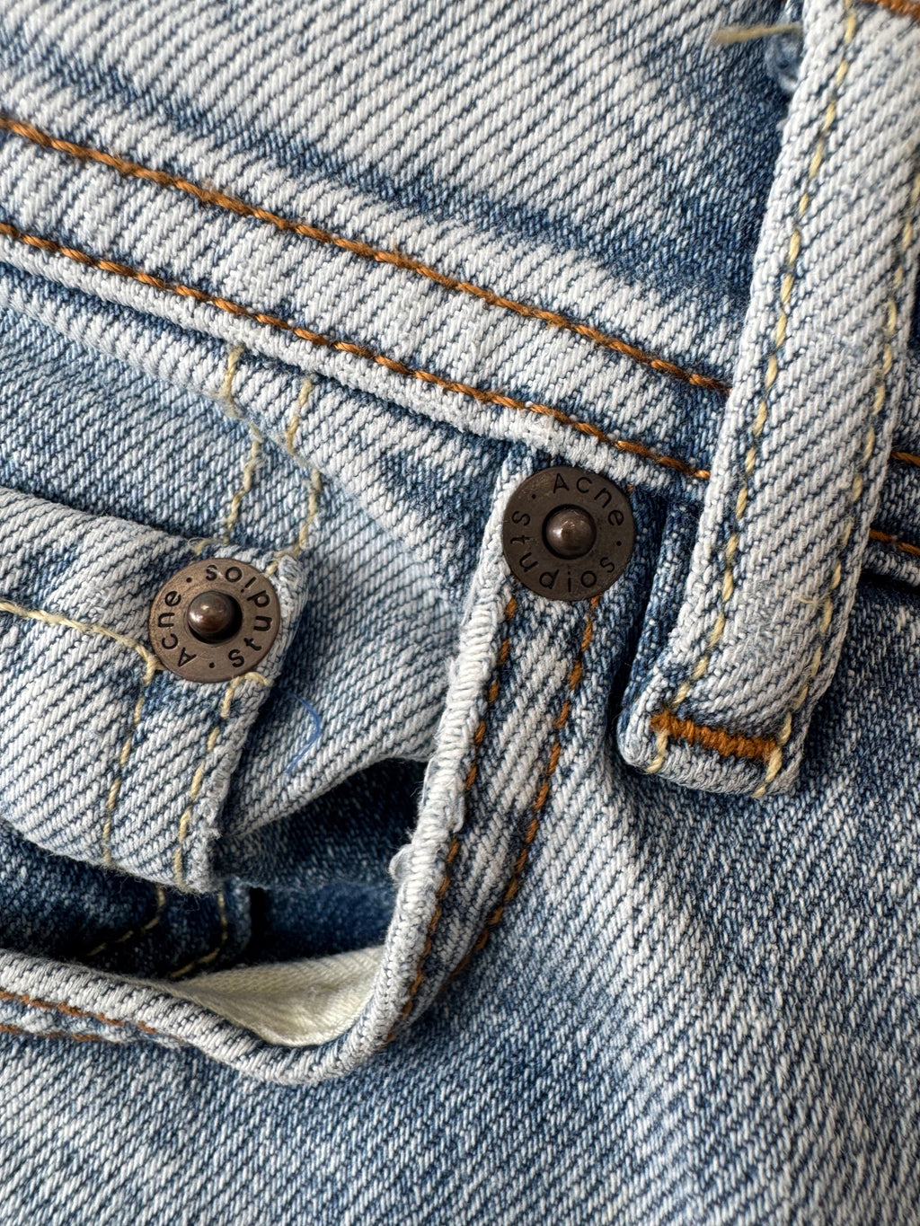 Acne Studios Blå Konst Jeans 28/32 Hellblau, Guter Zustand