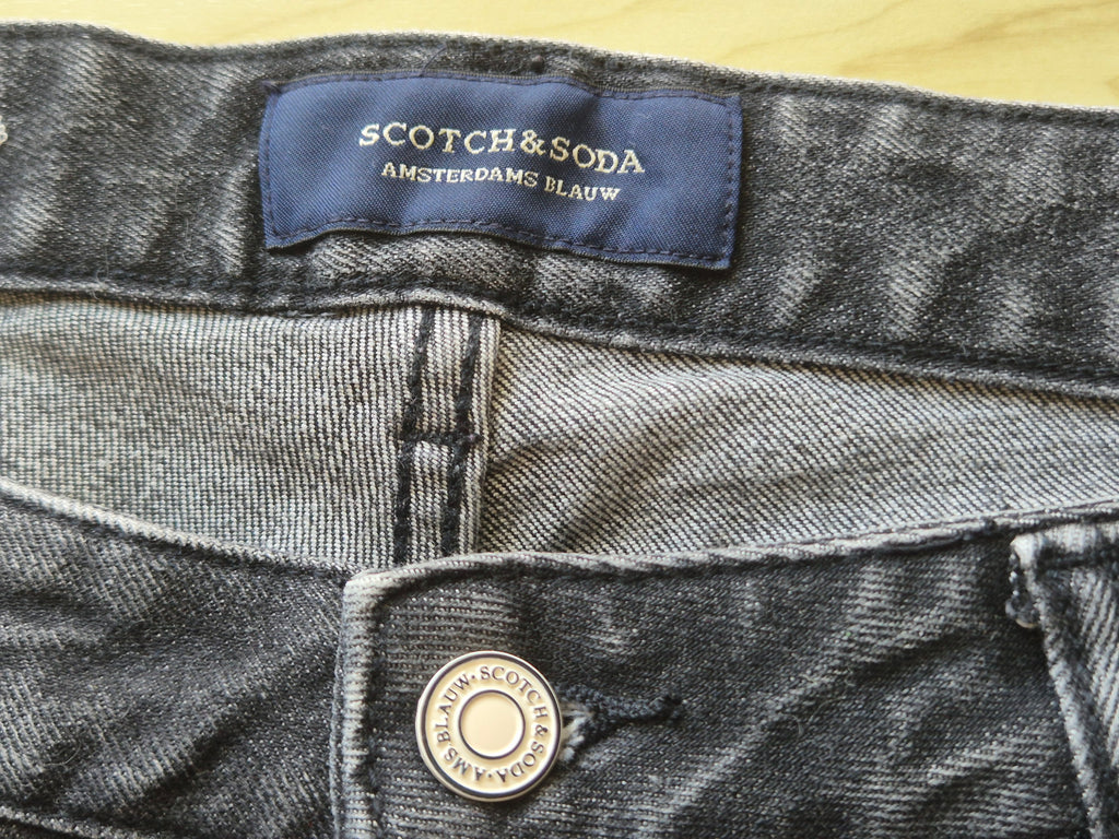 Scotch & Soda Ralston Jeans W34/L32 Grau Distressed Wie Neu