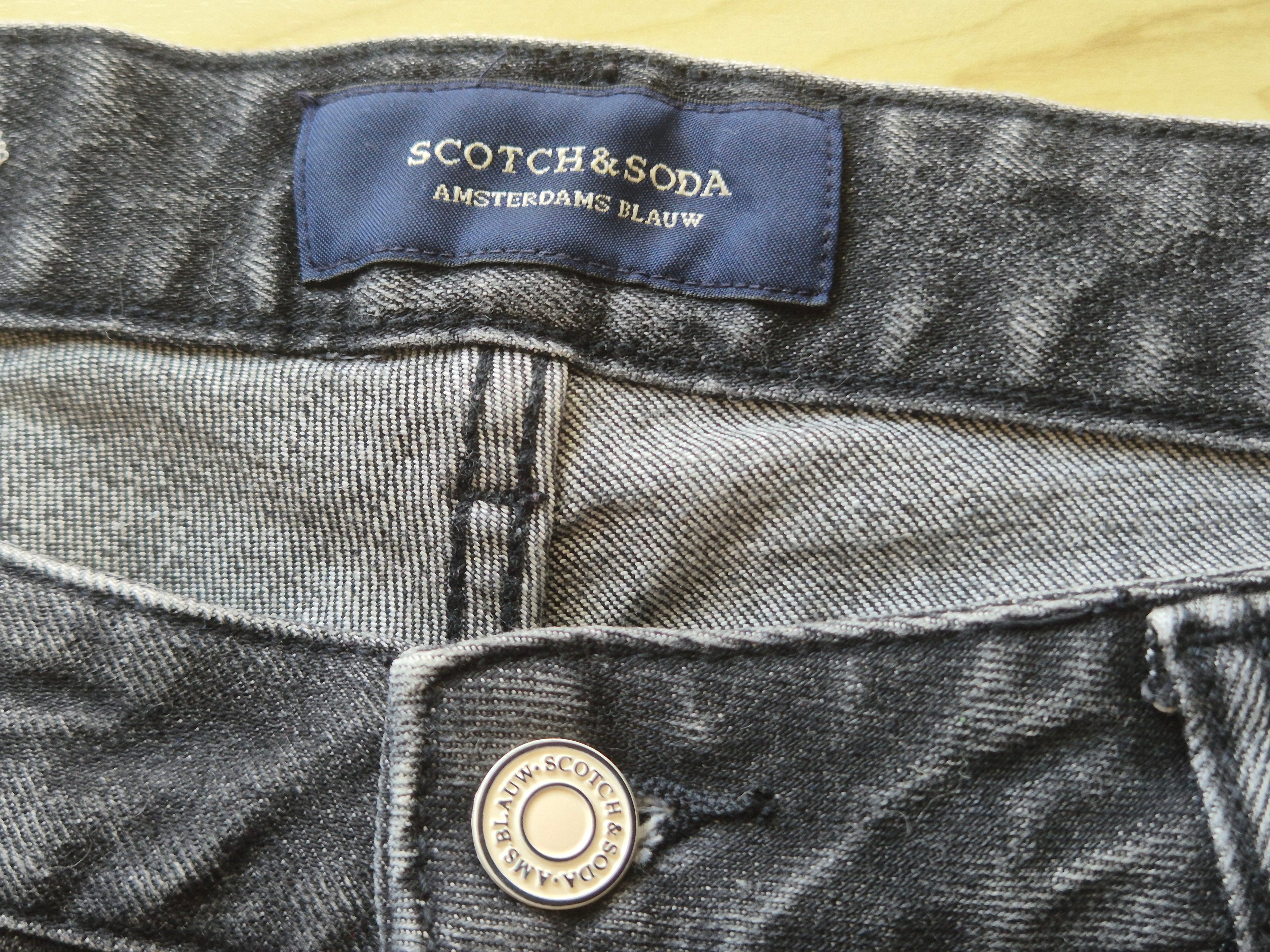 Scotch & Soda Ralston Jeans W34/L32 Grau Distressed Wie Neu