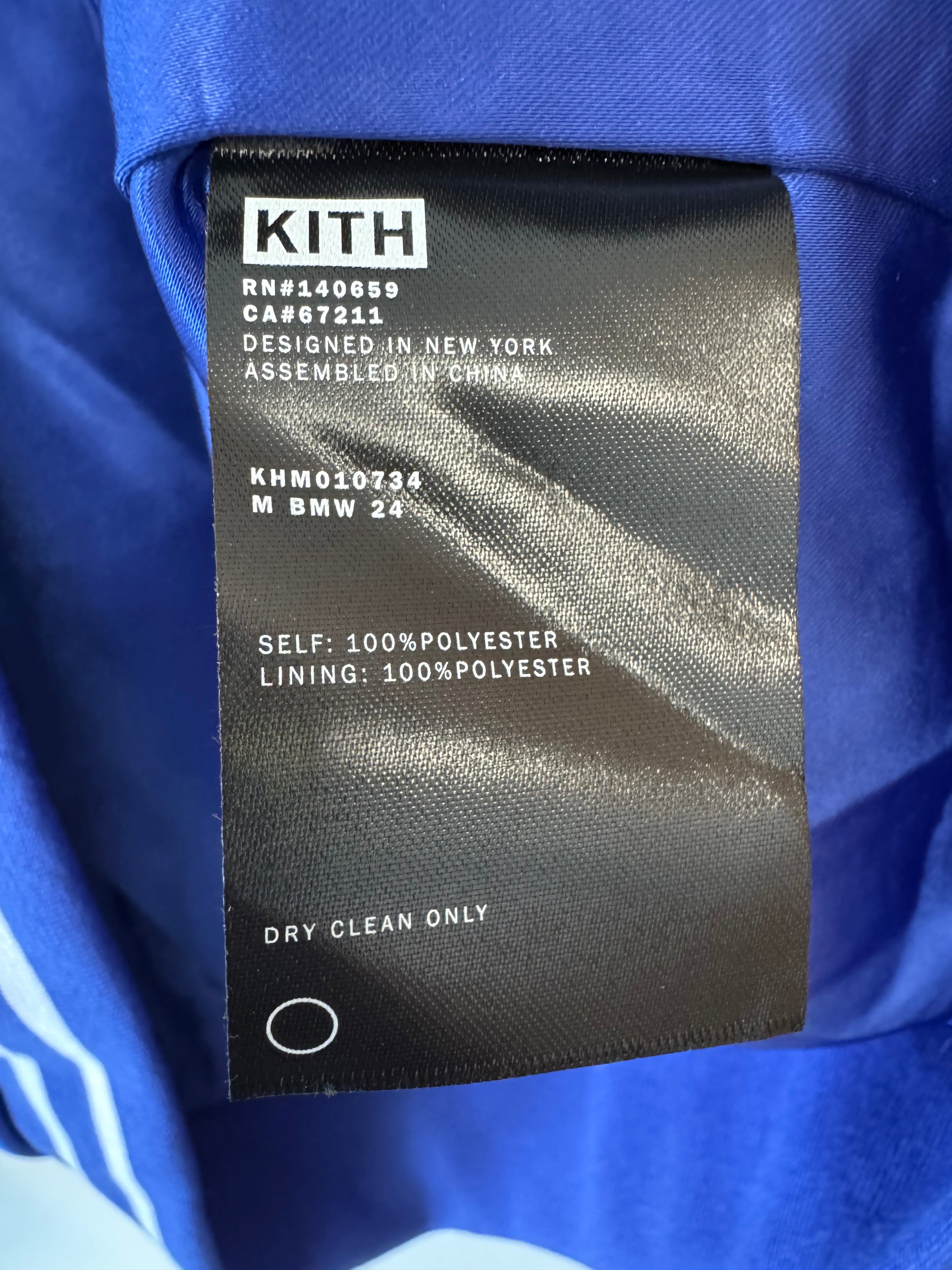 Kith x BMW Souvenir Moto Jacke XXL Blau/Rot/Weiß – Neu mit Etikett
