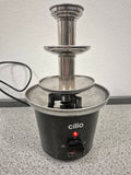 Cilio Schokobrunnen C.38.07 Mini, 3-stufig, 85W, Schwarz/Edelstahl, Gut