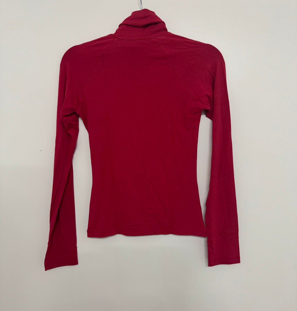 GUESS Rollkragenpullover rot, Viskosemix, Gr. unbekannt, Zustand: Mangelhaft