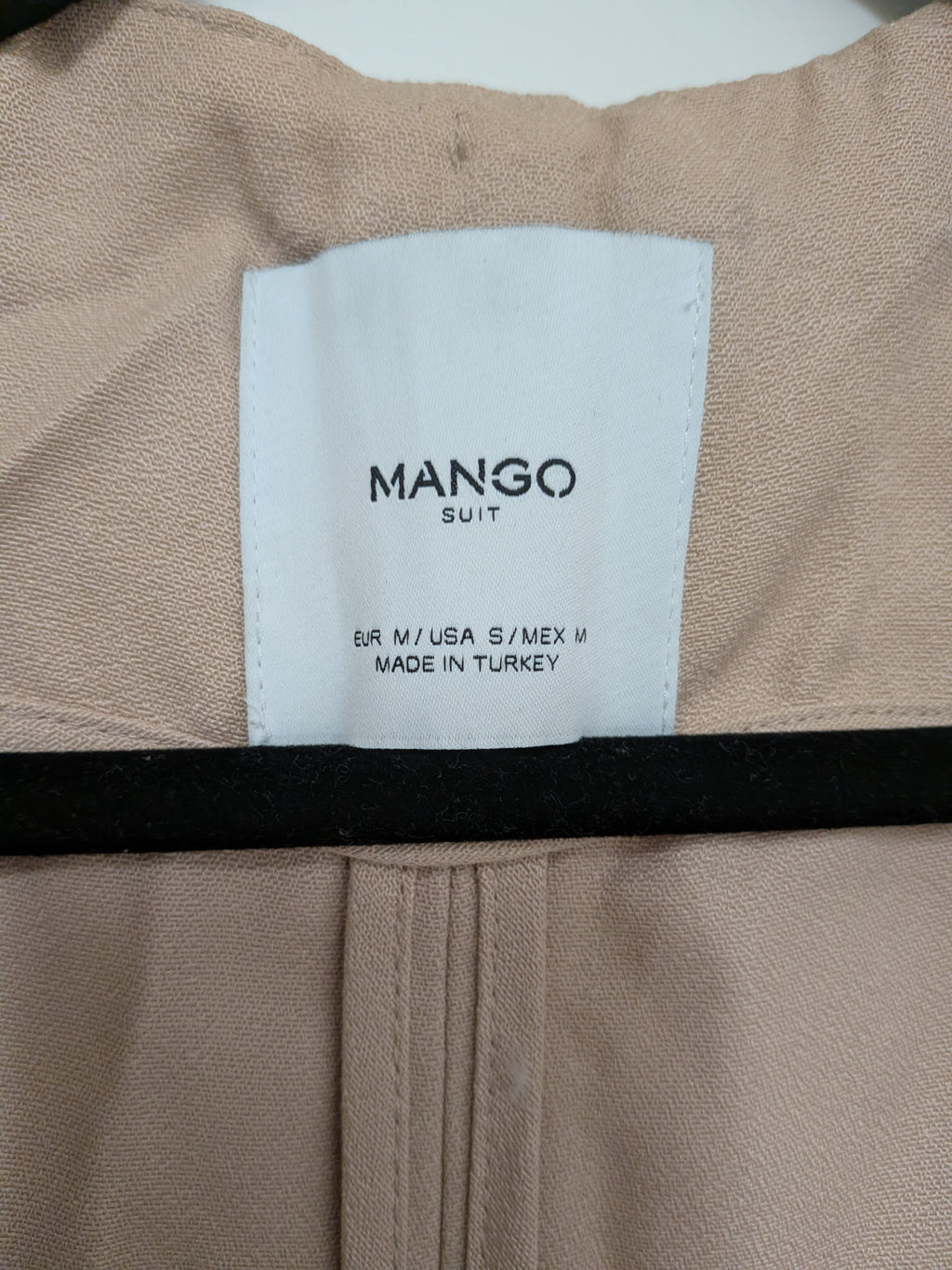 Mango Suit Waterfall Trench/Duster Coat, Beige, Size M, Normal Use