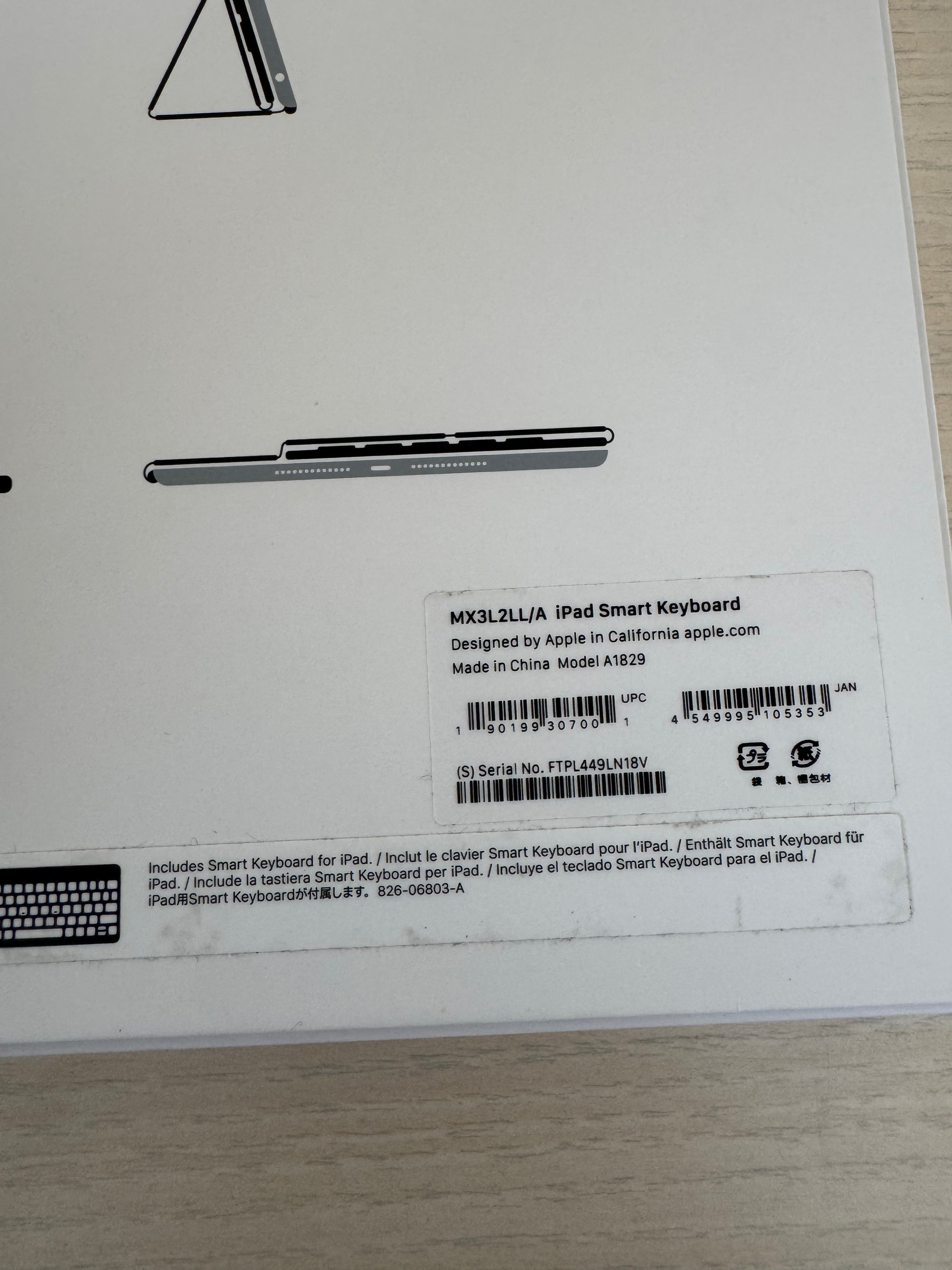 Apple Smart Keyboard 10.5 (A1829), Schwarz, guter Zustand, OVP