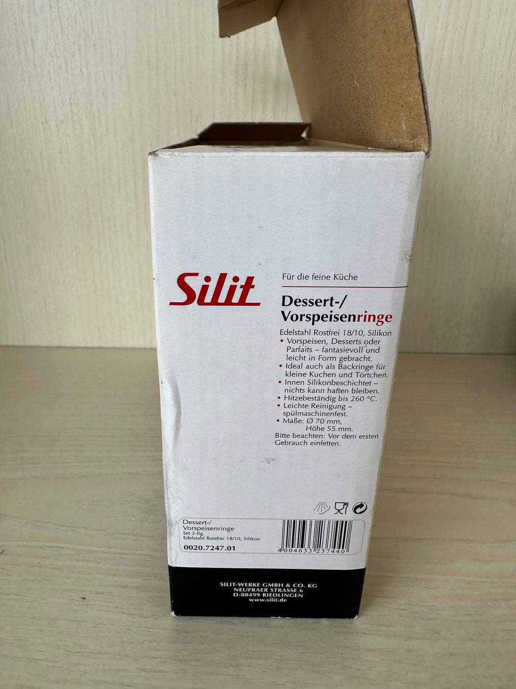 Silit Dessert/Appetizer Rings Set, 2 pcs, 18/10 Stainless Steel, 80 mm, Very Good