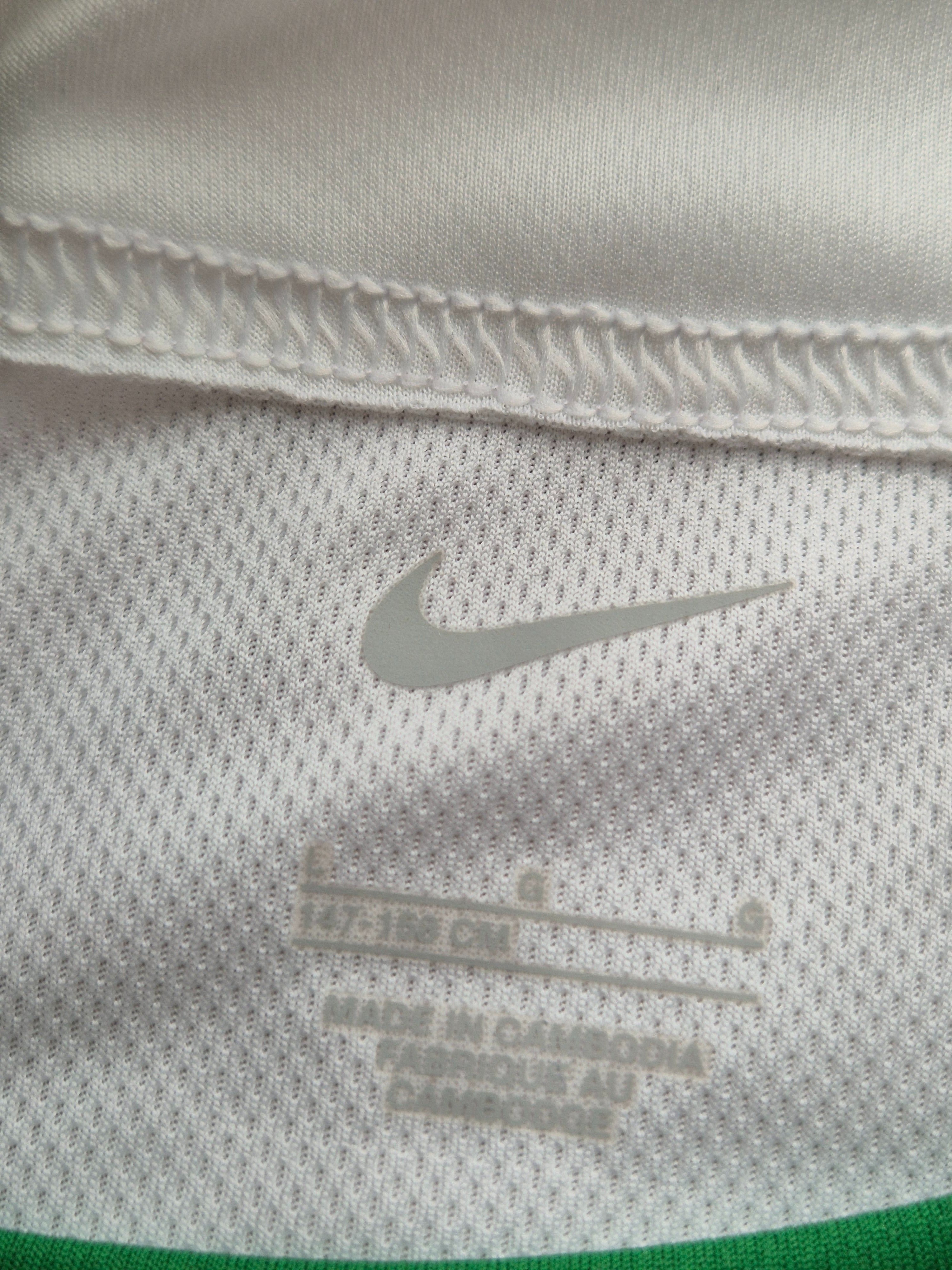 Nike Dri-FIT Team Pro Shirt Grün/Weiß Jugend Gr. L 147-158cm Sehr Gut