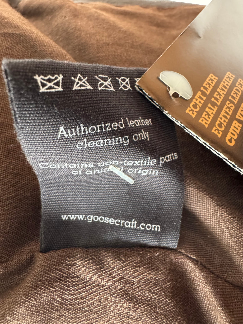 Goosecraft Damen Biker Lederjacke XS Braun Lammleder Gebraucht