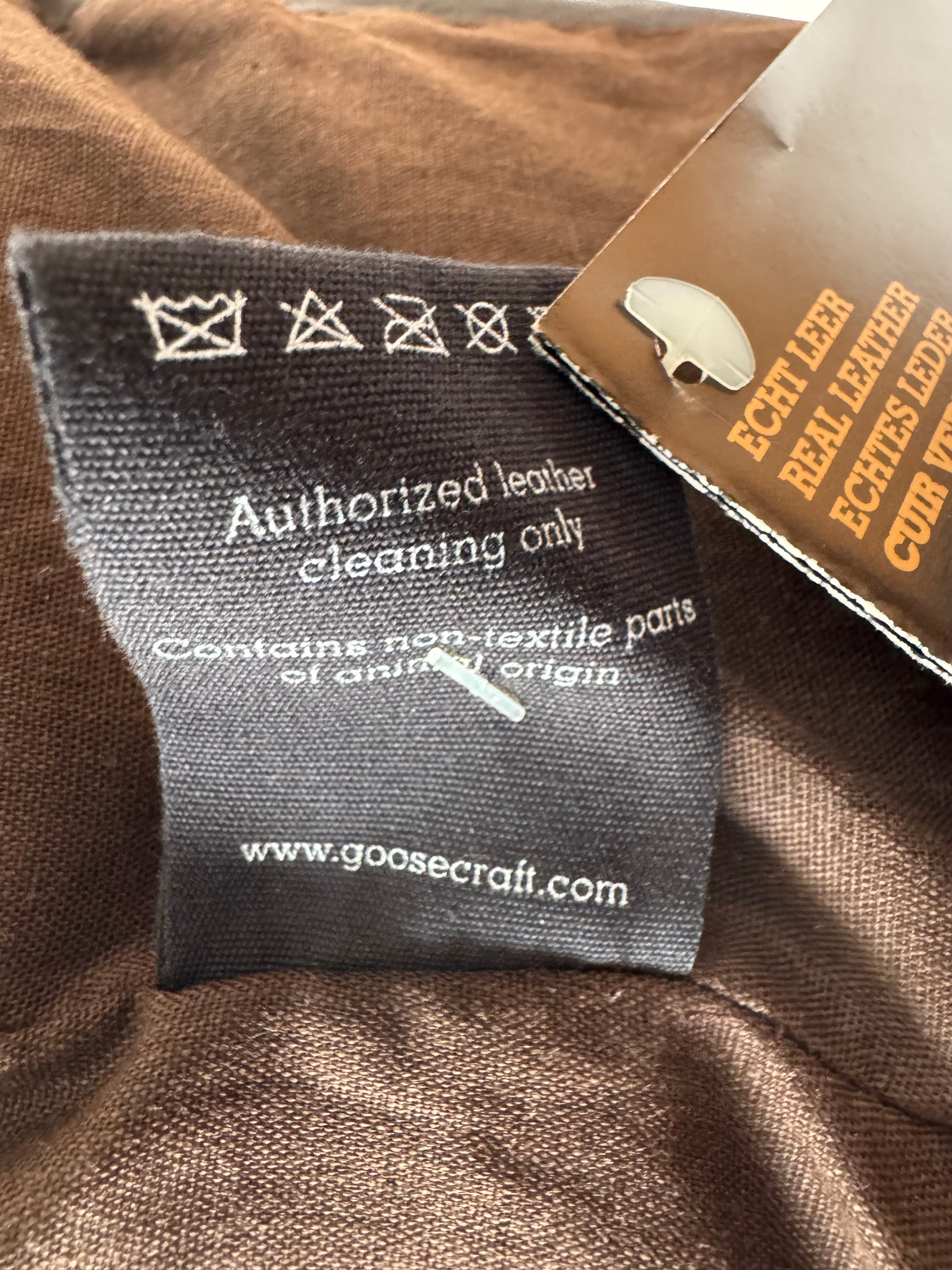 Goosecraft Damen Biker Lederjacke XS Braun Lammleder Gebraucht