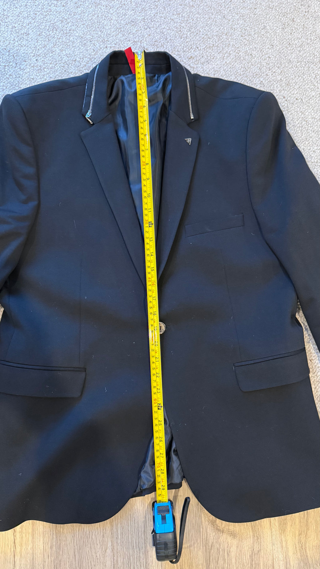 Armina Exclusive Skull Blazer – Black, Size 56, Very Good Condition