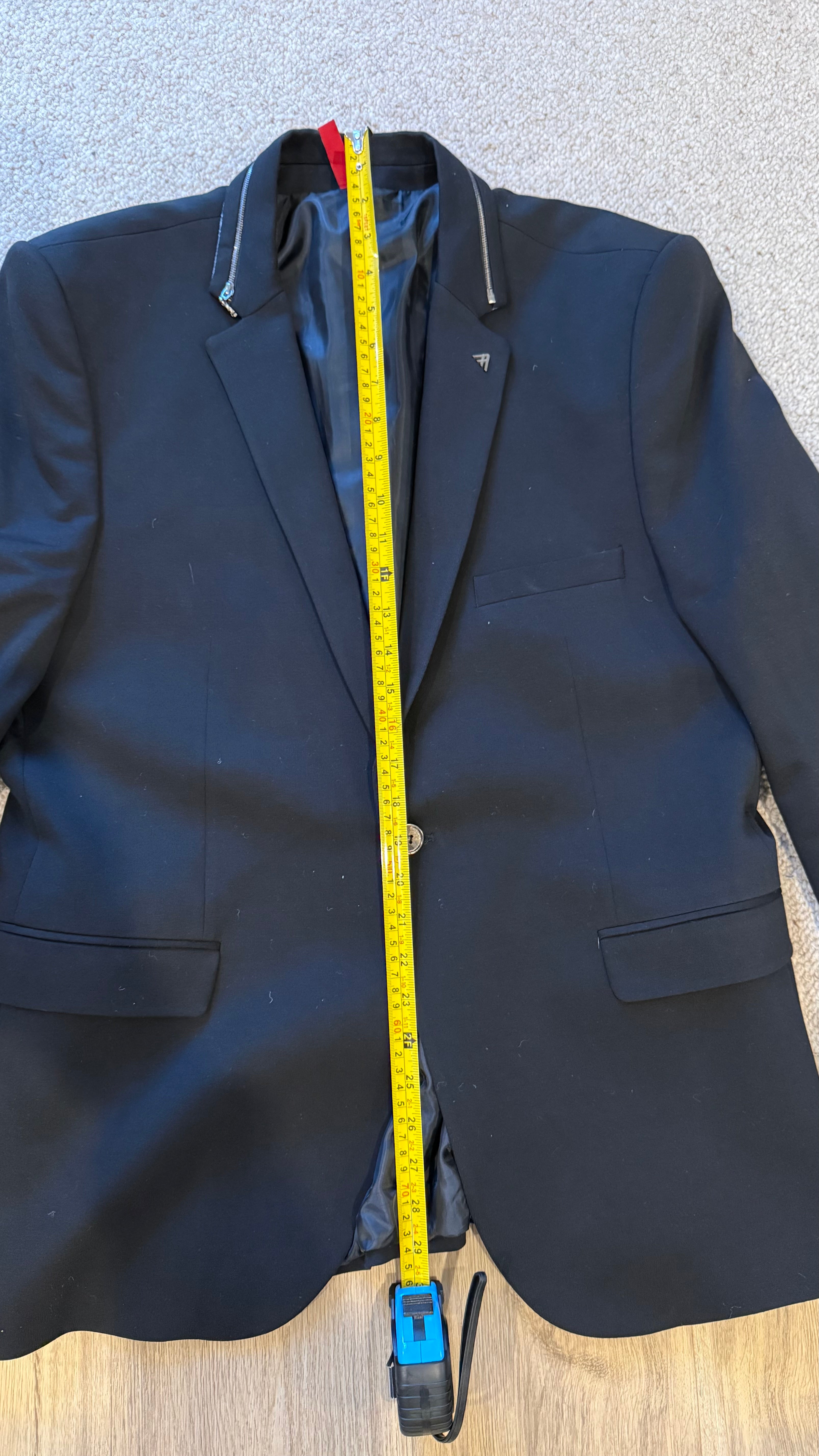 Armina Exclusive Skull Blazer – Black, Size 56, Very Good Condition
