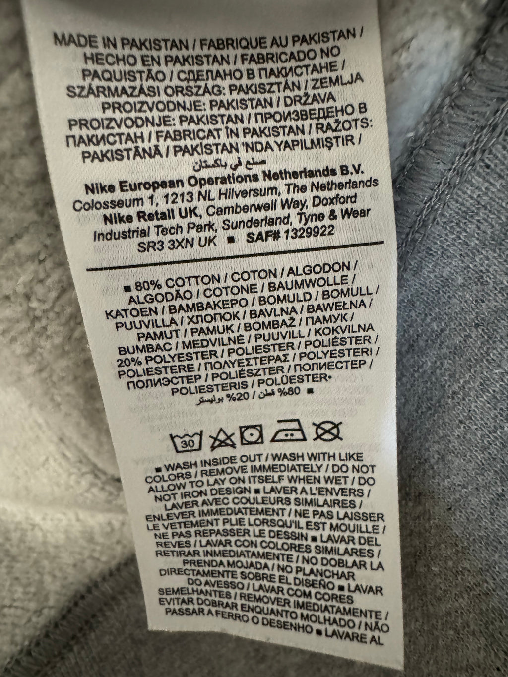 Nike Sportswear Phoenix Fleece Crewneck – Heather Gray, Größe S, Guter Zustand