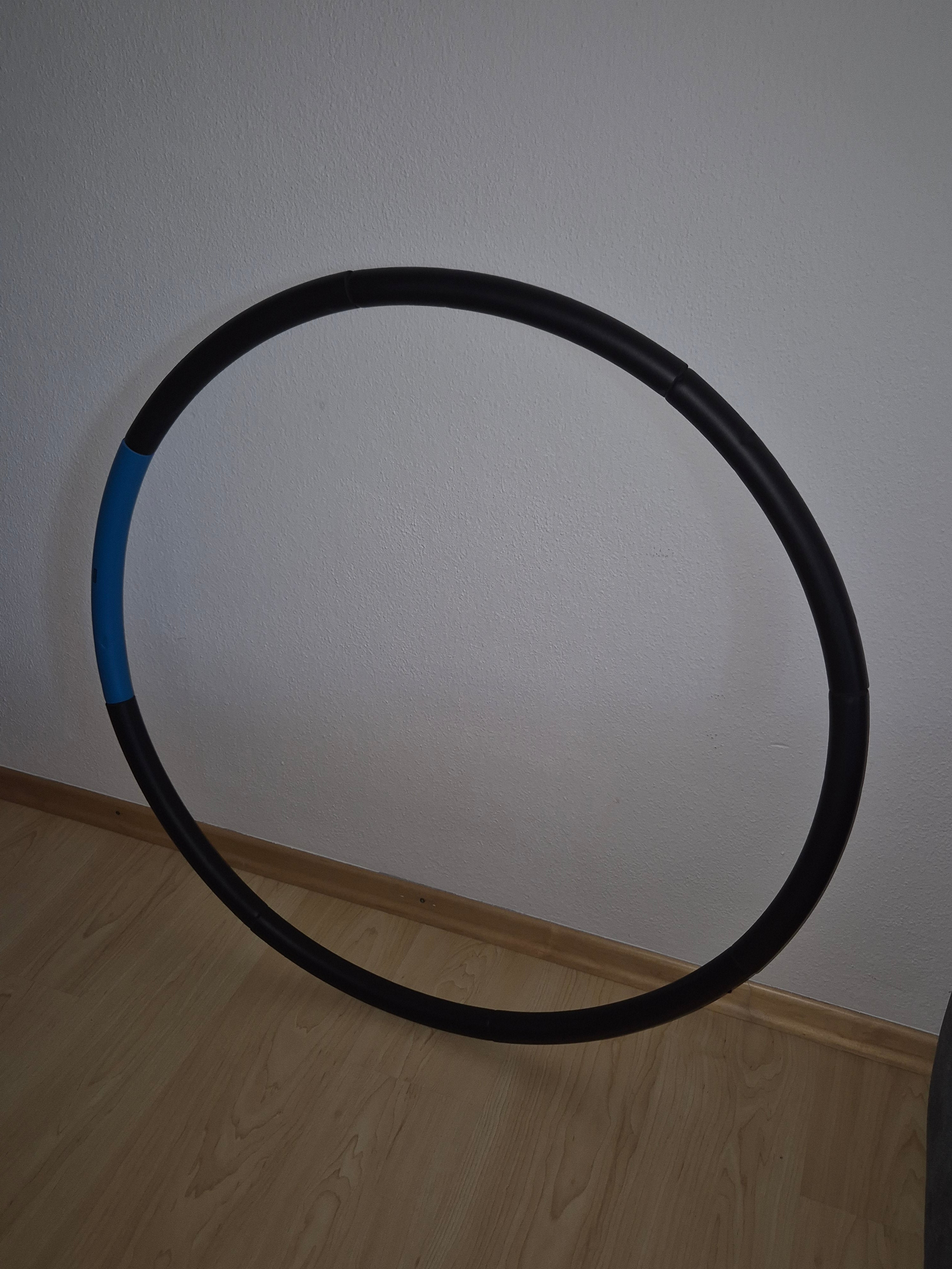 Domyos Weighted Hula Hoop 1,4kg 95cm Abnehmbar Schwarz/Blau Zustand Gut