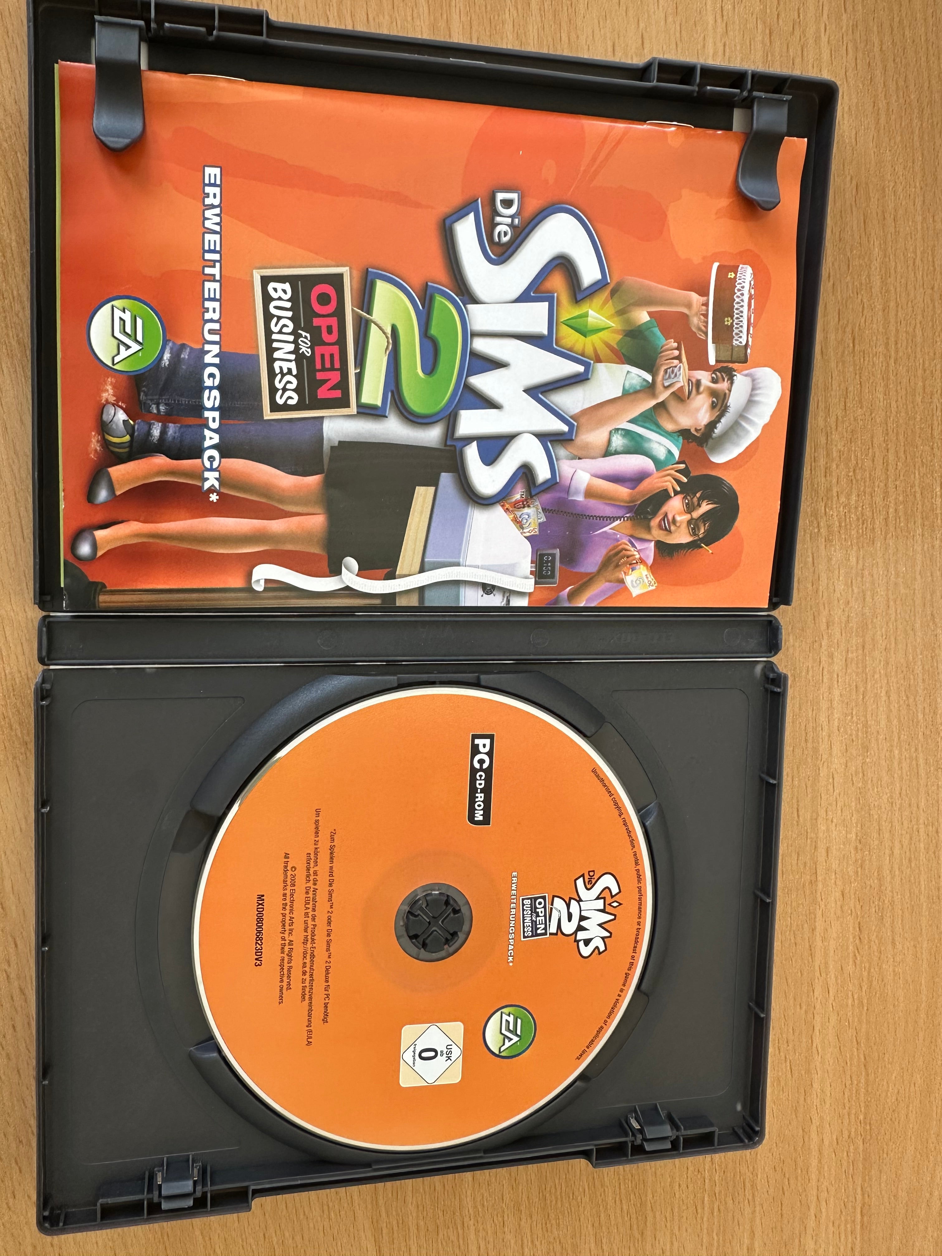 Die Sims 2 – Open for Business (PC CD-ROM, Deutsch) Komplett & Sehr Gut