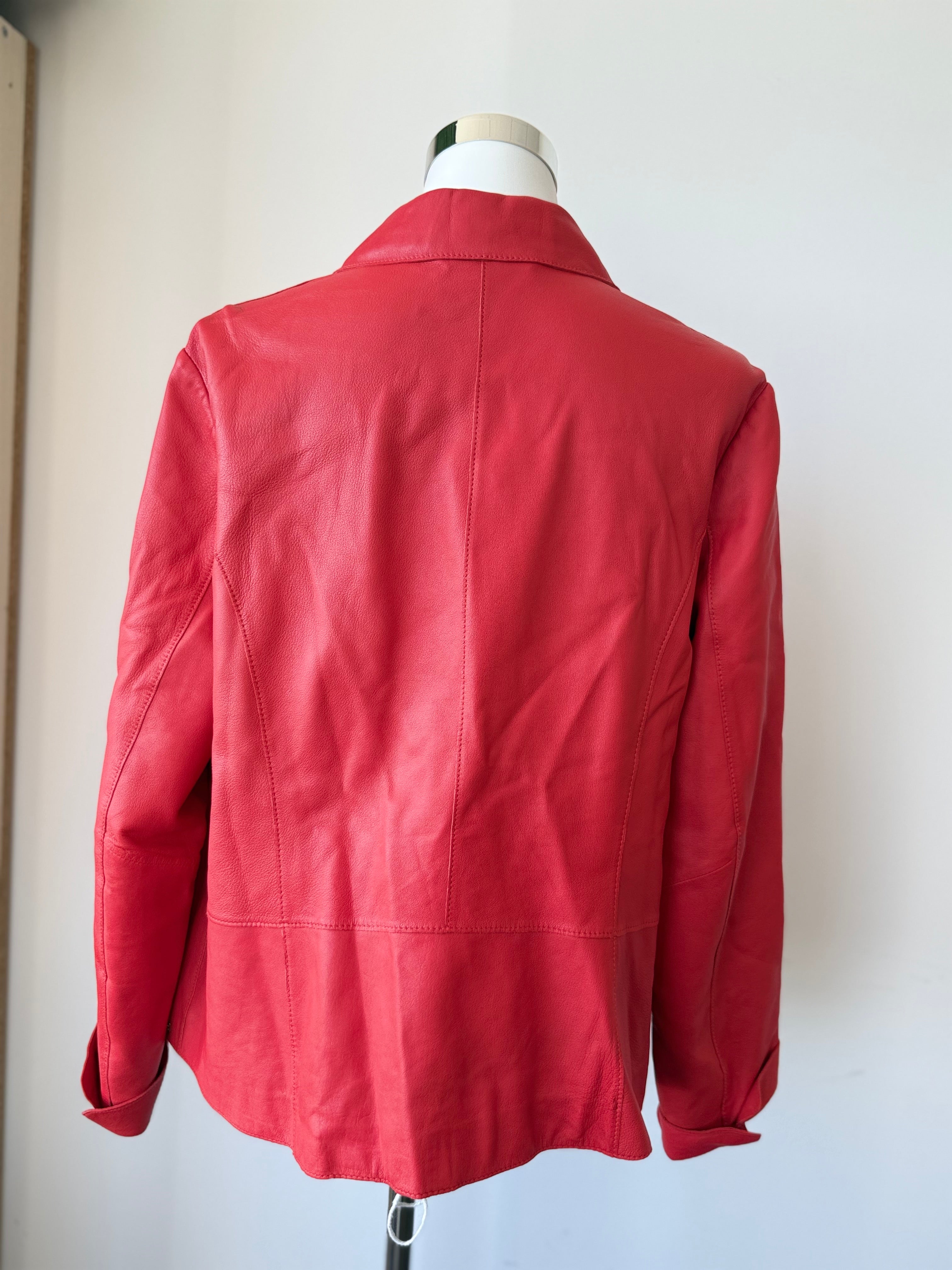 Milestone Damen Lederjacke „Masia“ Gr. 44, Rot, Wie Neu mit Etikett