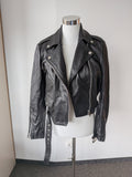 Walter Baker 100% Lammleder Moto Jacke Schwarz Gr. S – Guter Zustand