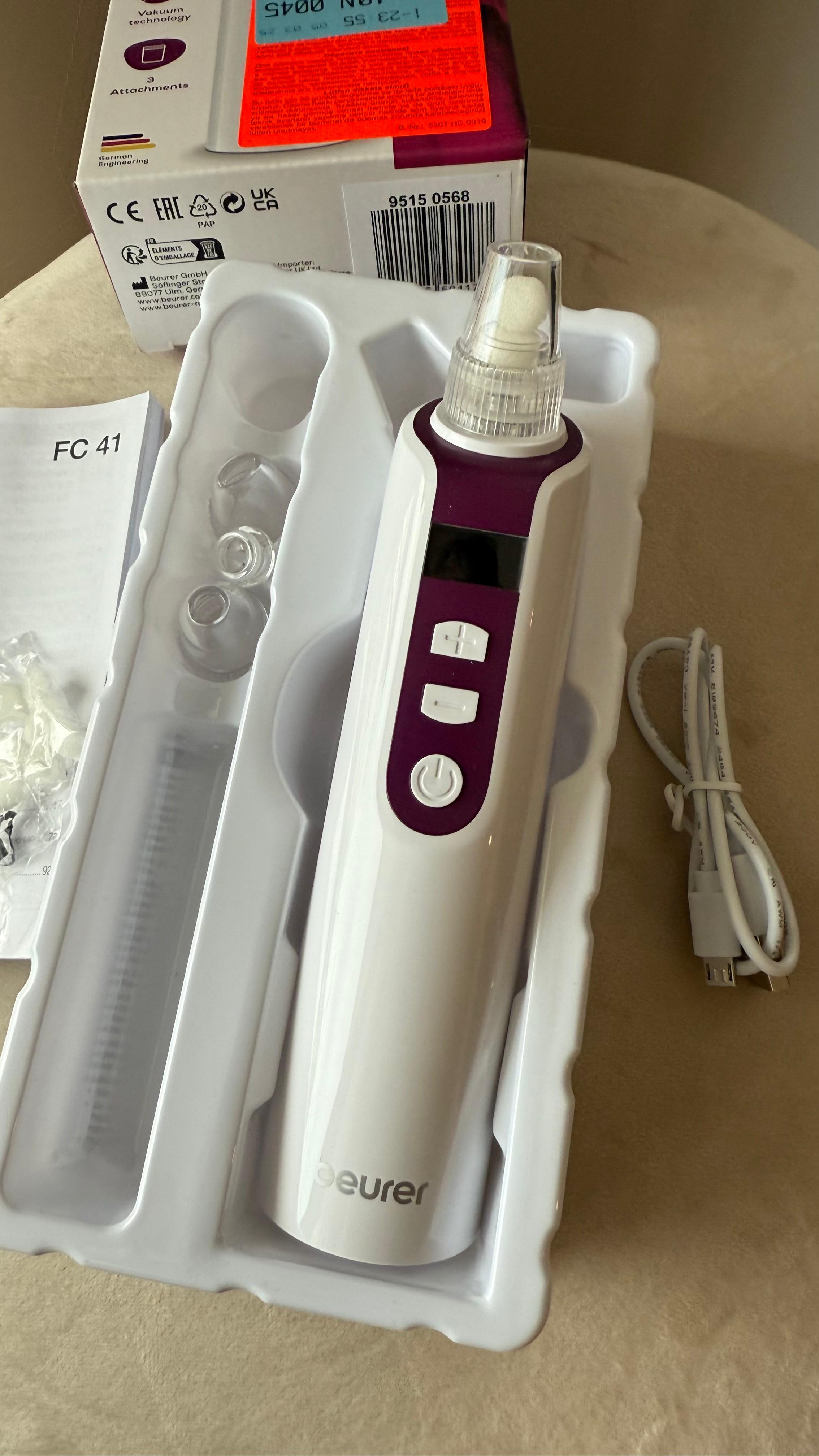 Beurer FC41 Porenreiniger – Wie Neu | Komplettset & OVP | Weiß | Handgerät