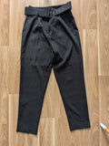 Vero Moda Side Buckle Trousers, Black, Size M/38, Very Good Condition