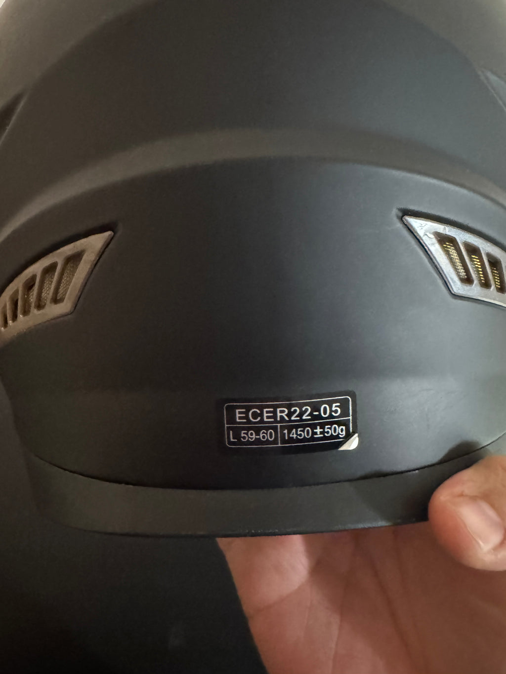 Mattschwarz Integralhelm | Größe L (59-60) | ECE 22.05 | Sehr gut | Sting