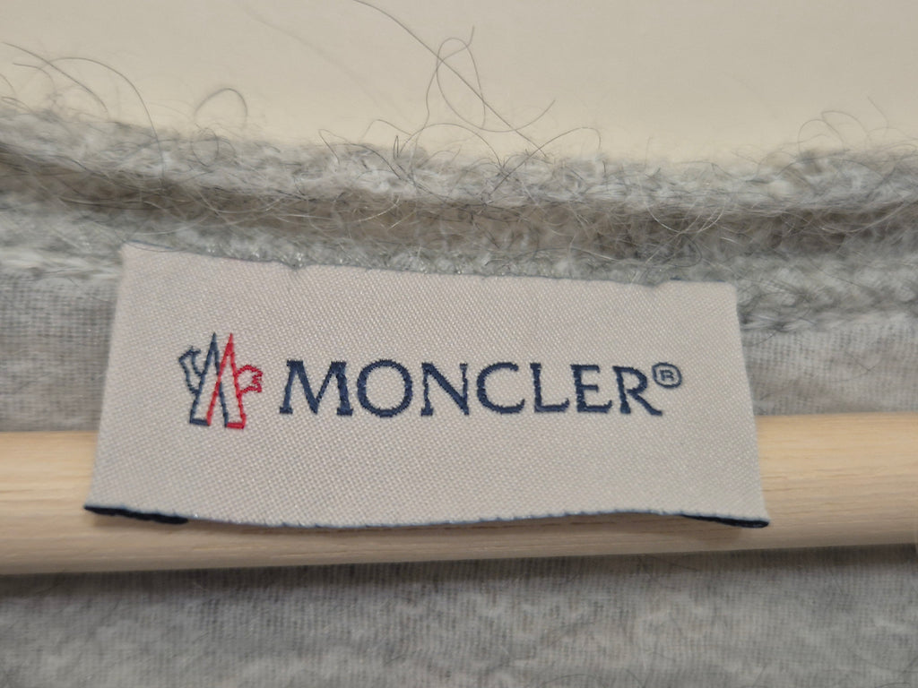 Moncler Tricot Girocollo Pullover Light Gray S Sehr Gut