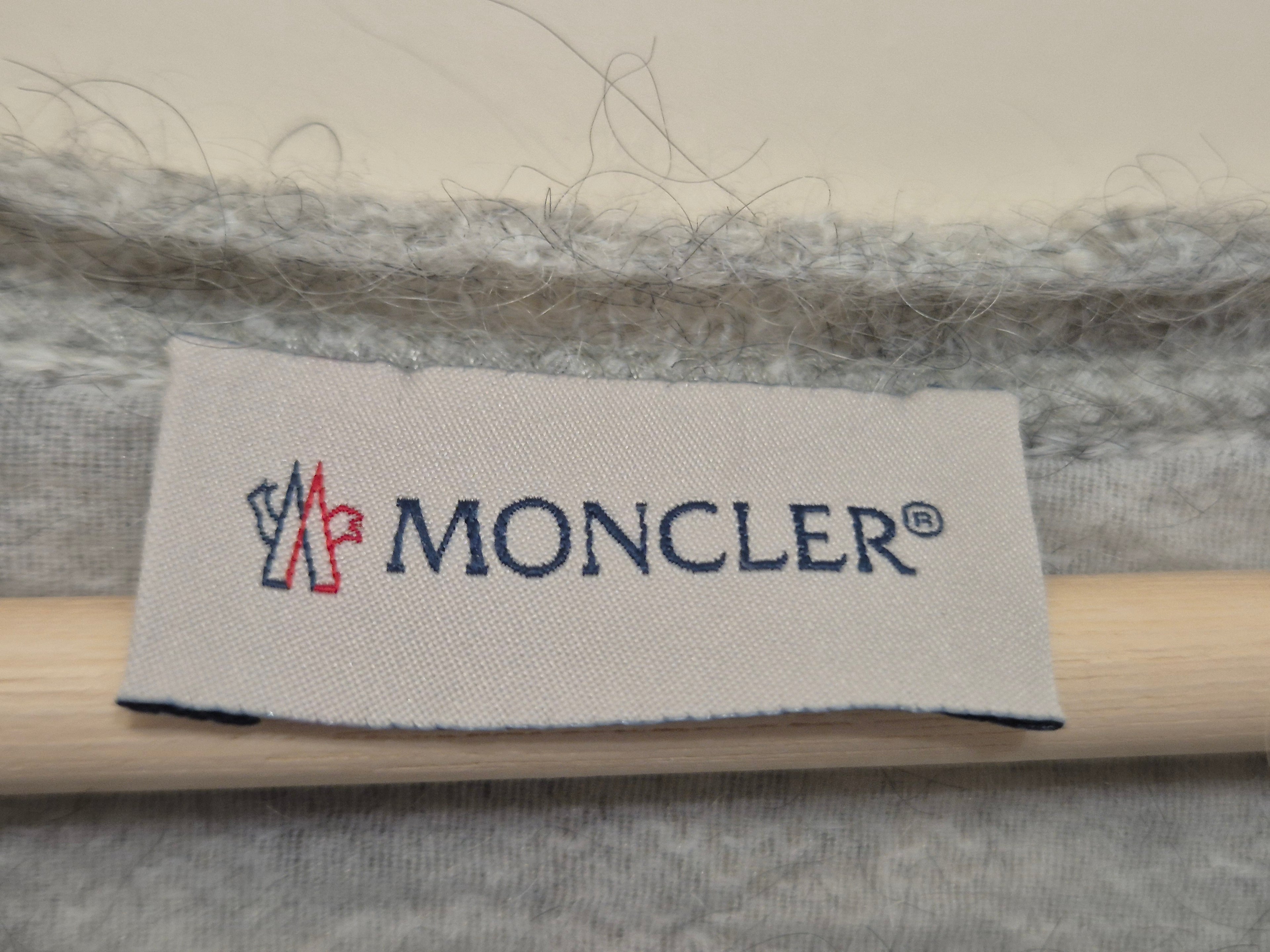 Moncler Tricot Girocollo Pullover Light Gray S Sehr Gut