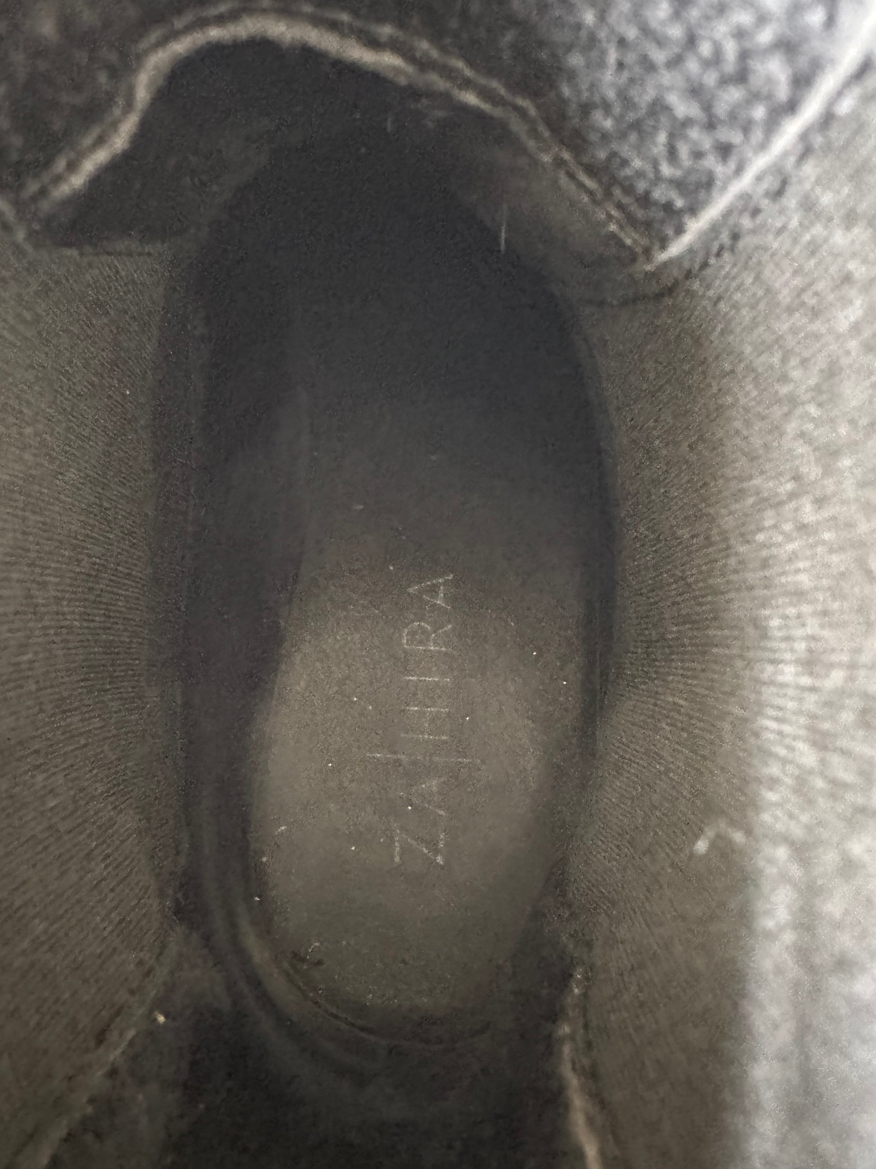 Zahira Leder Chelsea Boots Schwarz Damen Gr. 38, Nieten, Guter Zustand