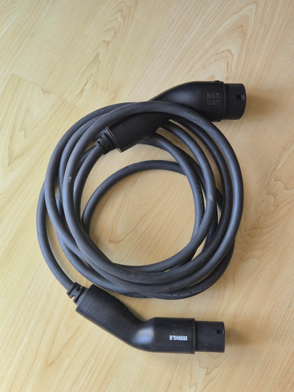 Mahle MX 485 Typ 2 EV Ladekabel 5m 22kW Schwarz – Guter Zustand