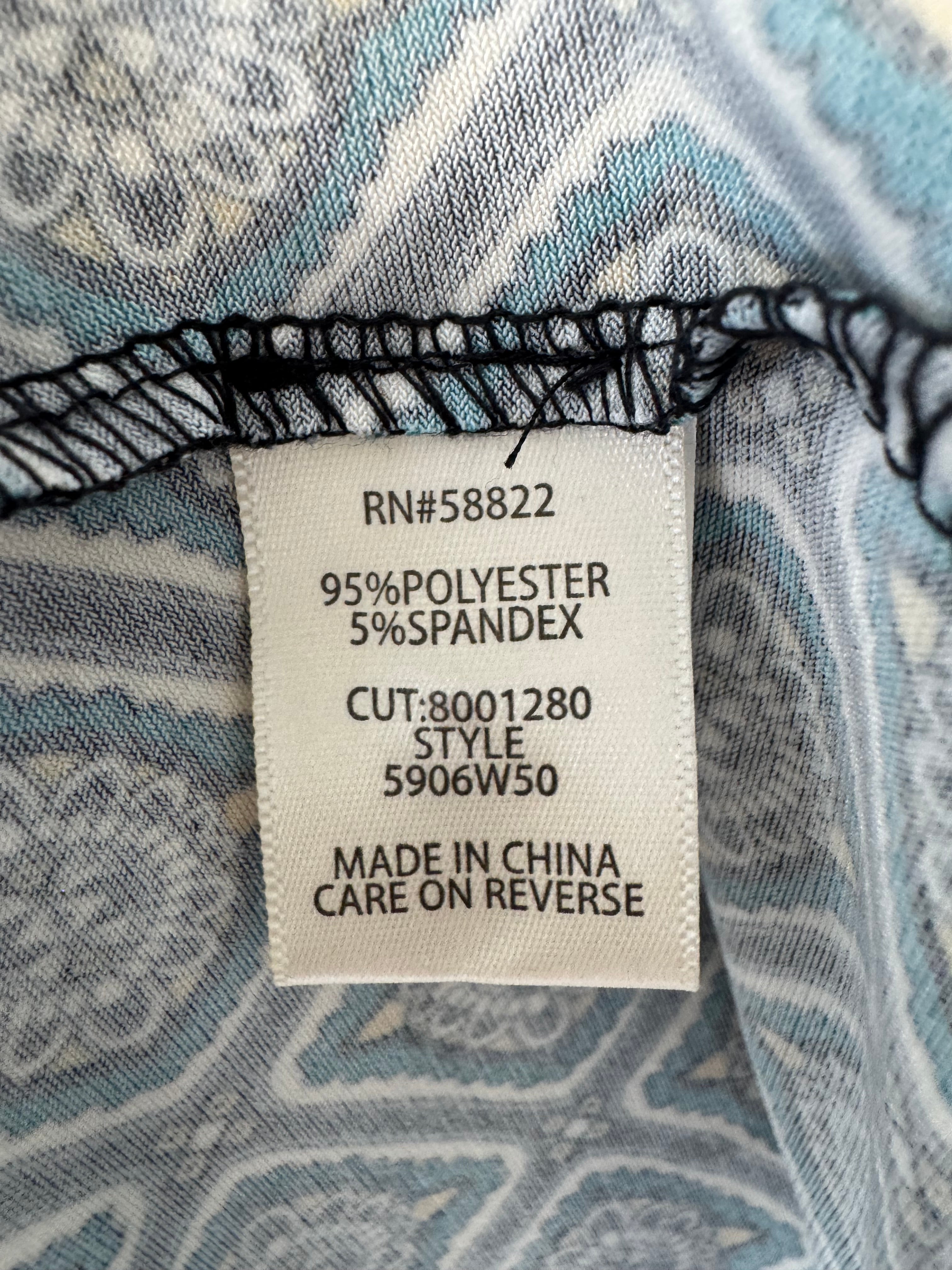 Max Studio Wrap Dress S – Black/White Geometric, Very Good Condition