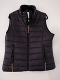 Gina quilted puffer vest, navy blue, size 46 (M), new