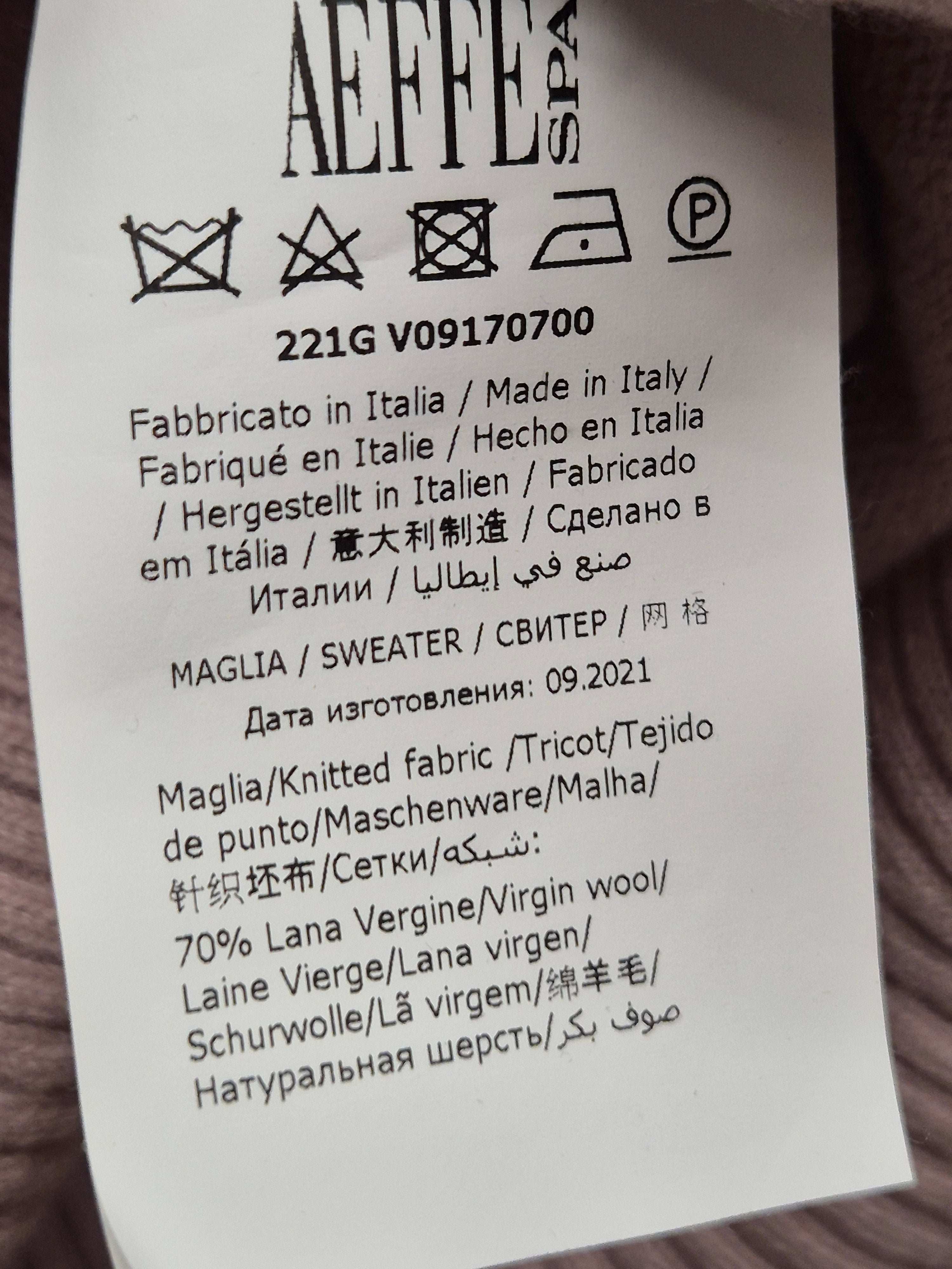 PHILOSOPHY di Lorenzo Serafini Logo Pullover Wolle Kaschmir M Rosa