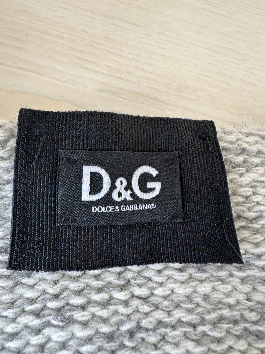 D&G Dolce & Gabbana Wool Sleeveless Tunic Vest L – Gray Gradient, Very Good