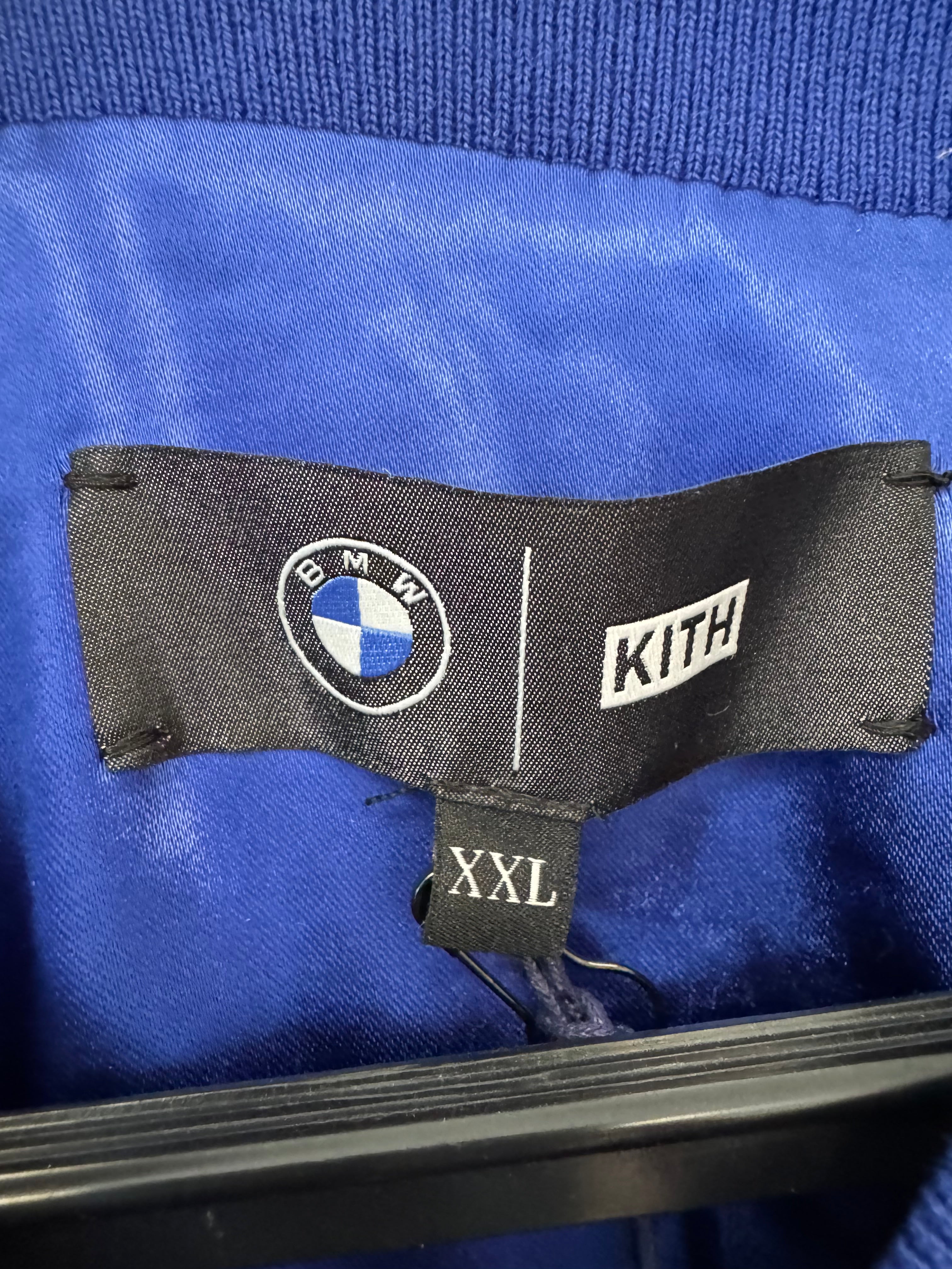 Kith x BMW Souvenir Moto Jacke XXL Blau/Rot/Weiß – Neu mit Etikett