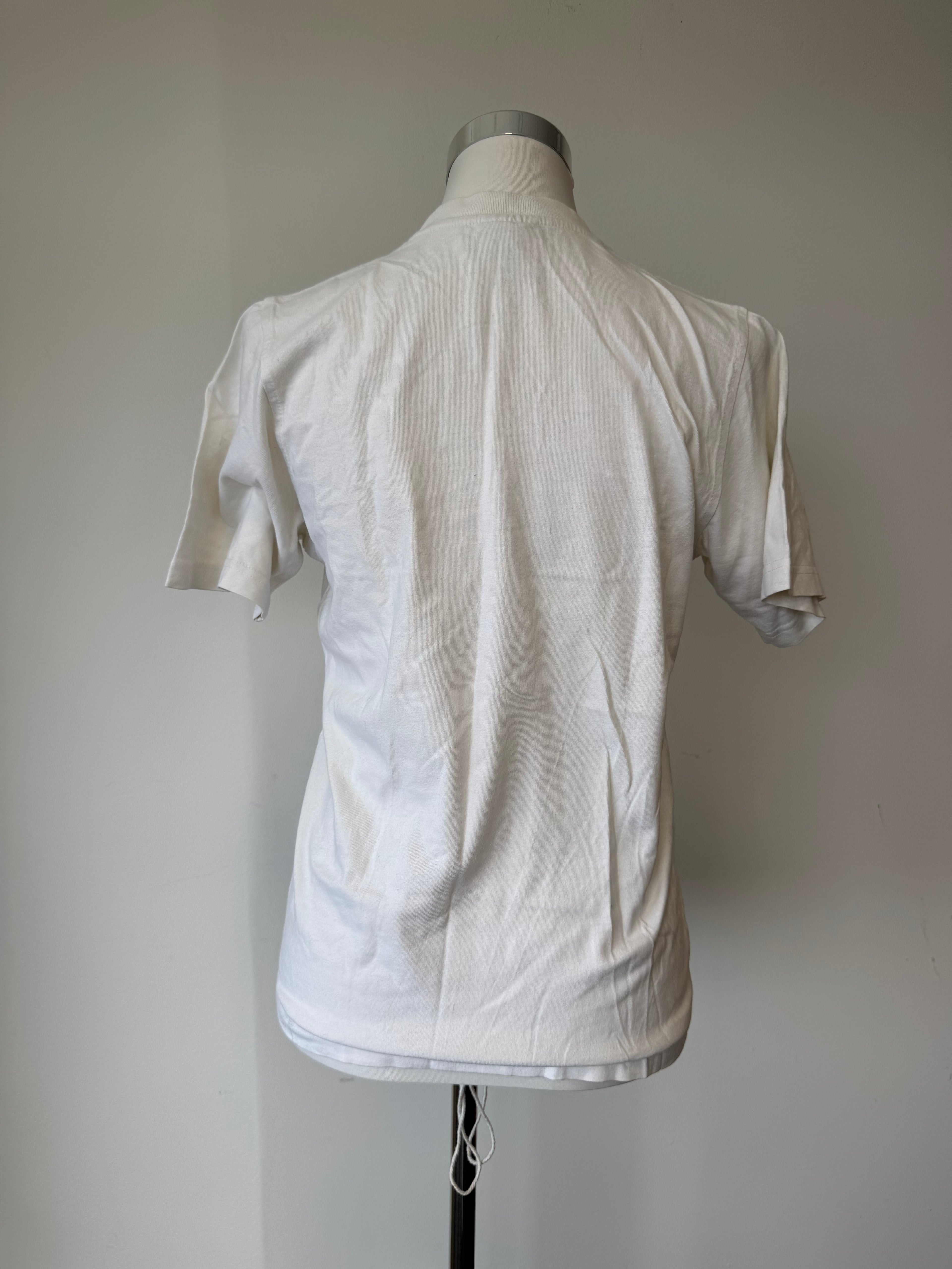 Vintage adidas Originals Graphic Tee – Weiß, Größe M, Sehr guter Zustand