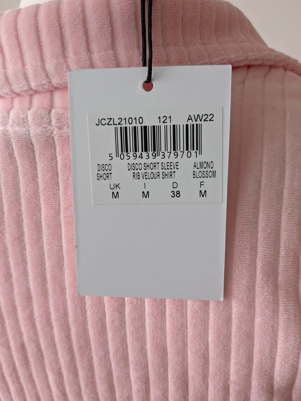 Juicy Couture Rib Velour Shirt, M, Neu, Almond Blossom