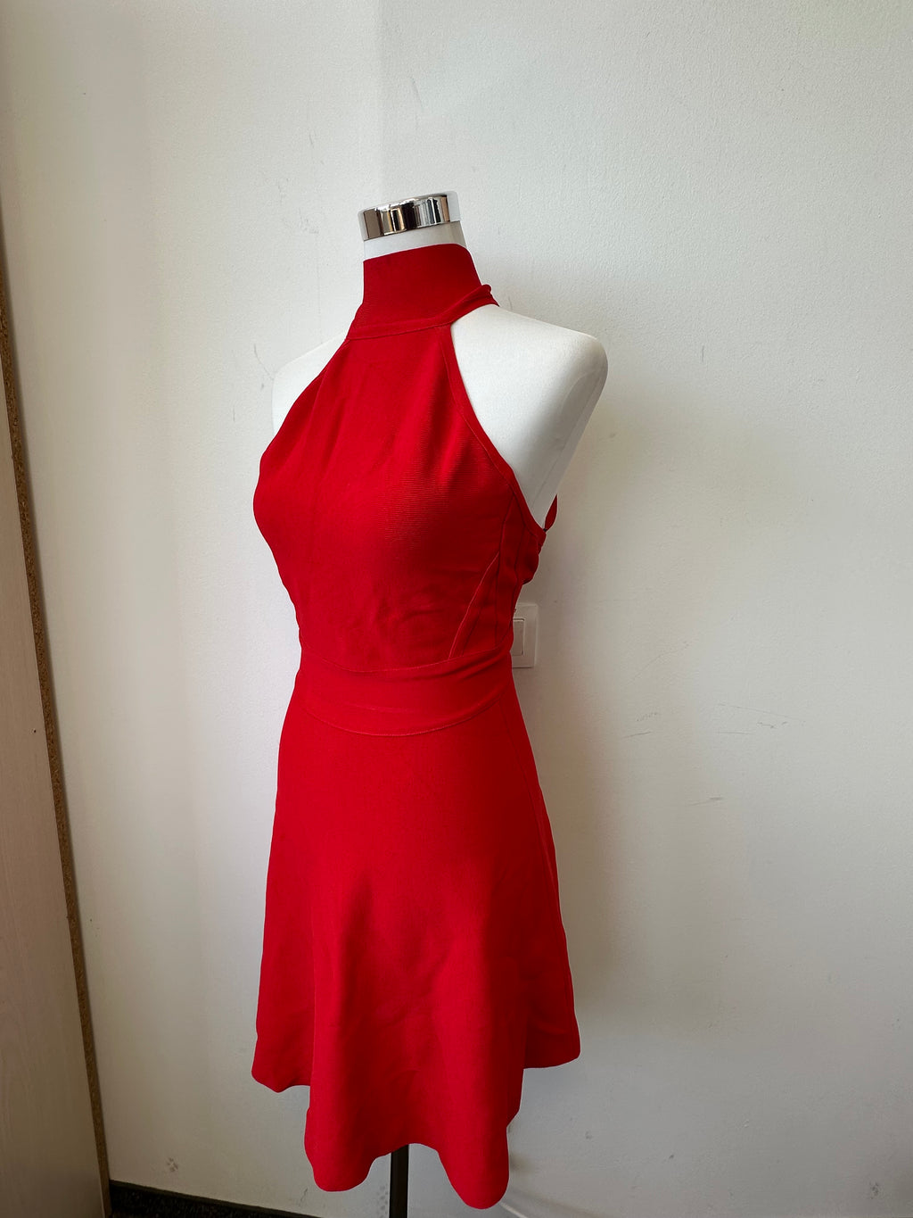 Marciano Los Angeles High-Neck Kleid XS Rot, Gebraucht