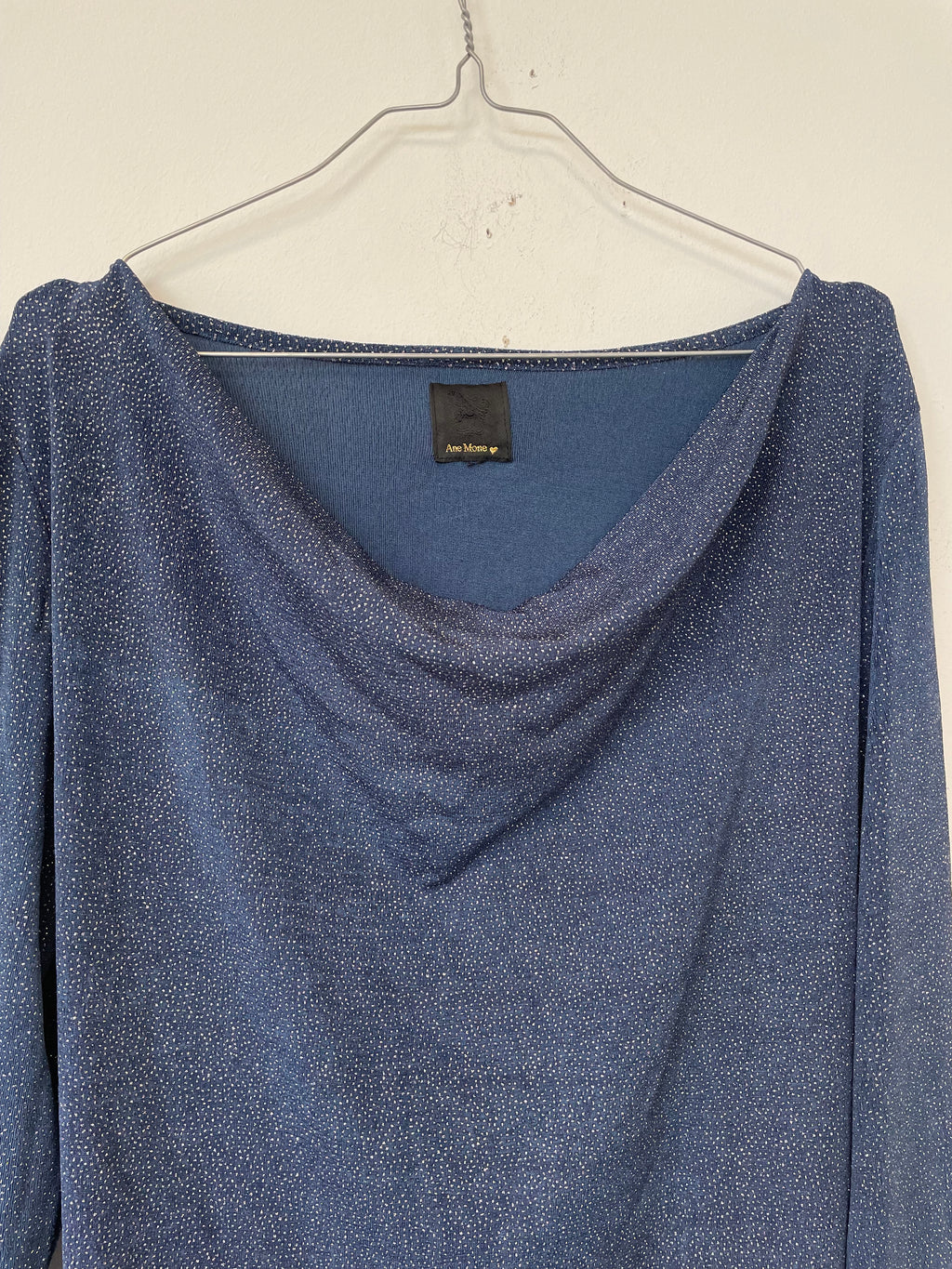 Ane Mone Kleid Navy Glitter, Größe M, Wie Neu