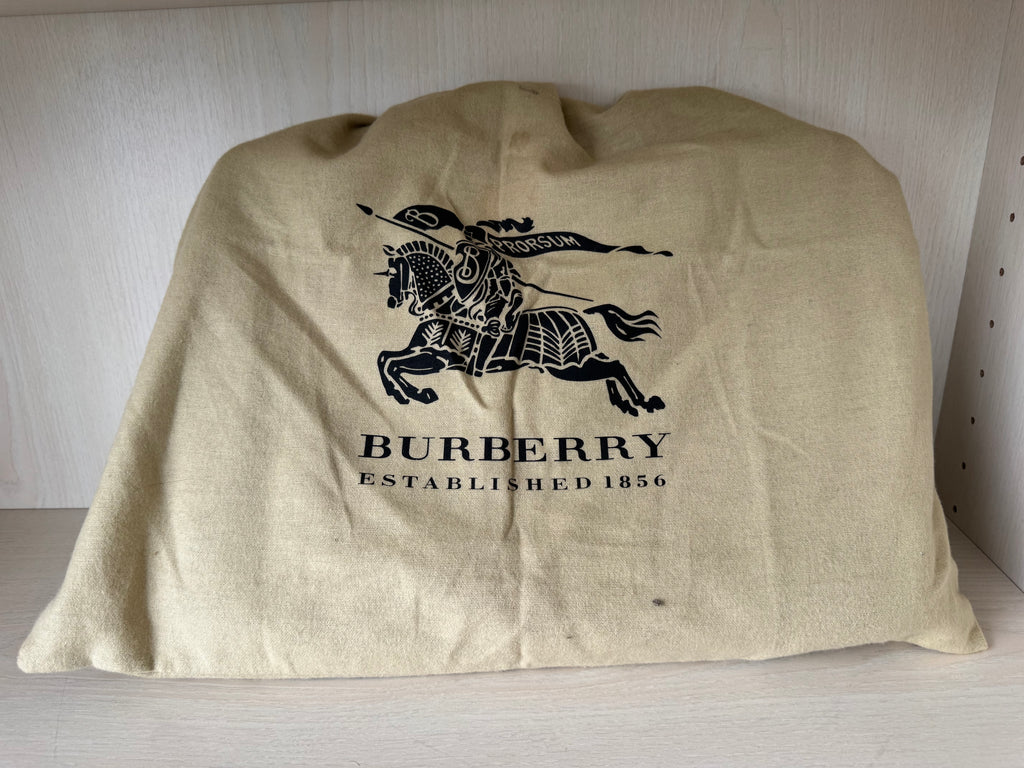 Burberry Leder Aktentasche Braun Medium – Guter Zustand, Staubbeutel, Gurt