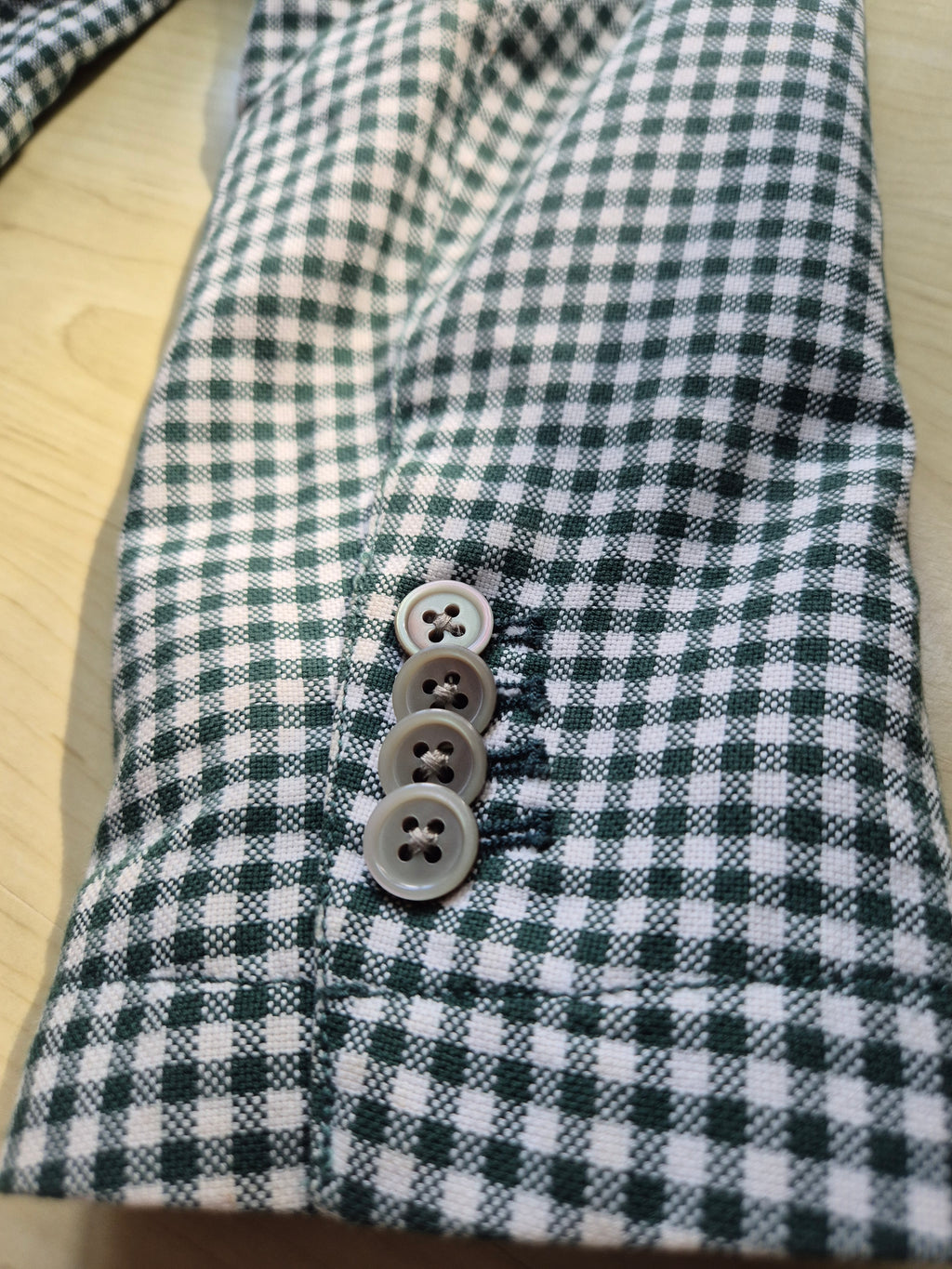 AT.P.CO Men’s Gingham Blazer Green/White EU 50 (L) Cotton-Blend Used