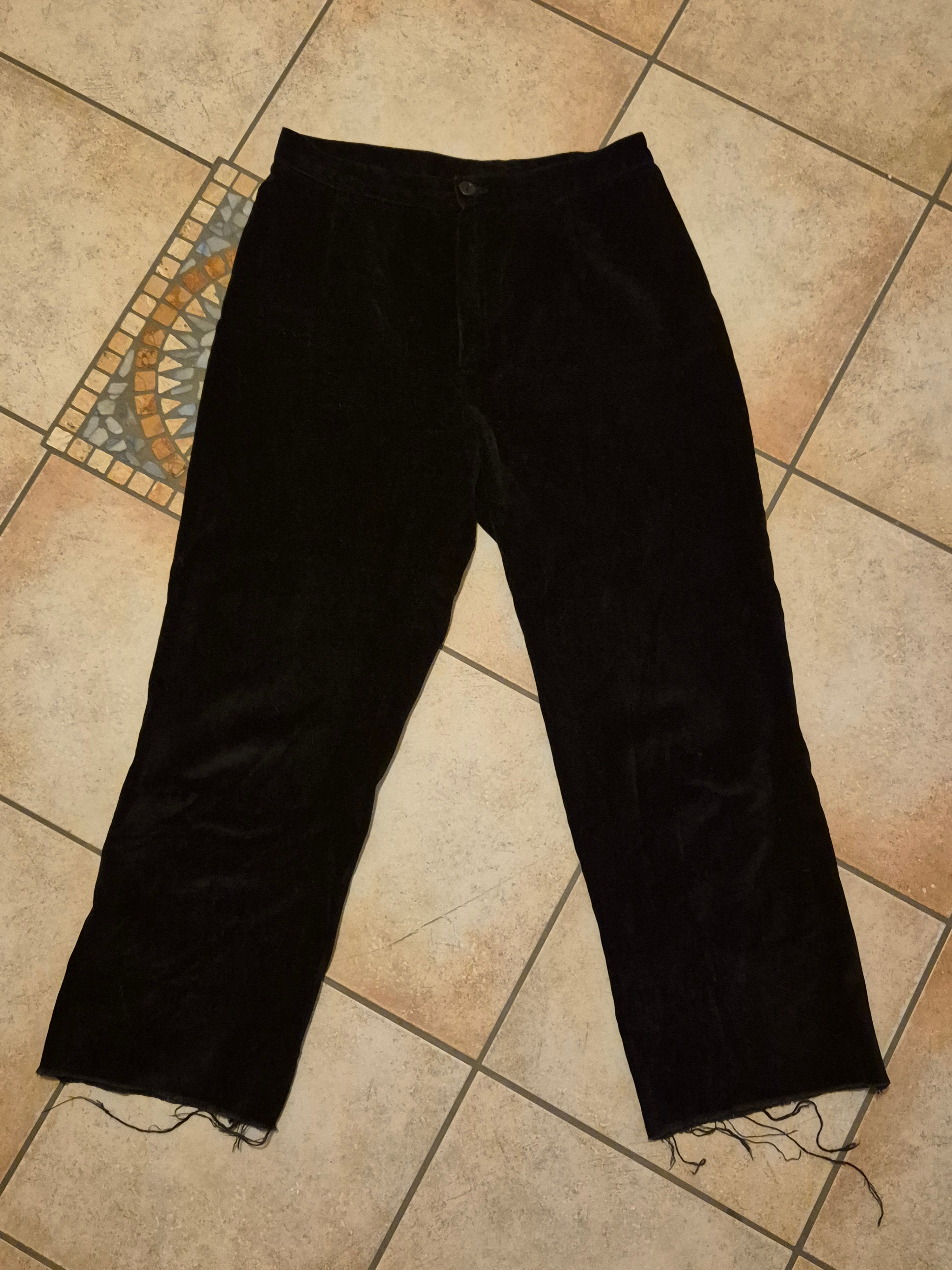 Unbranded Cordhose Wide-Leg | Schwarz | Größe M | Baumwolle | Guter Zustand