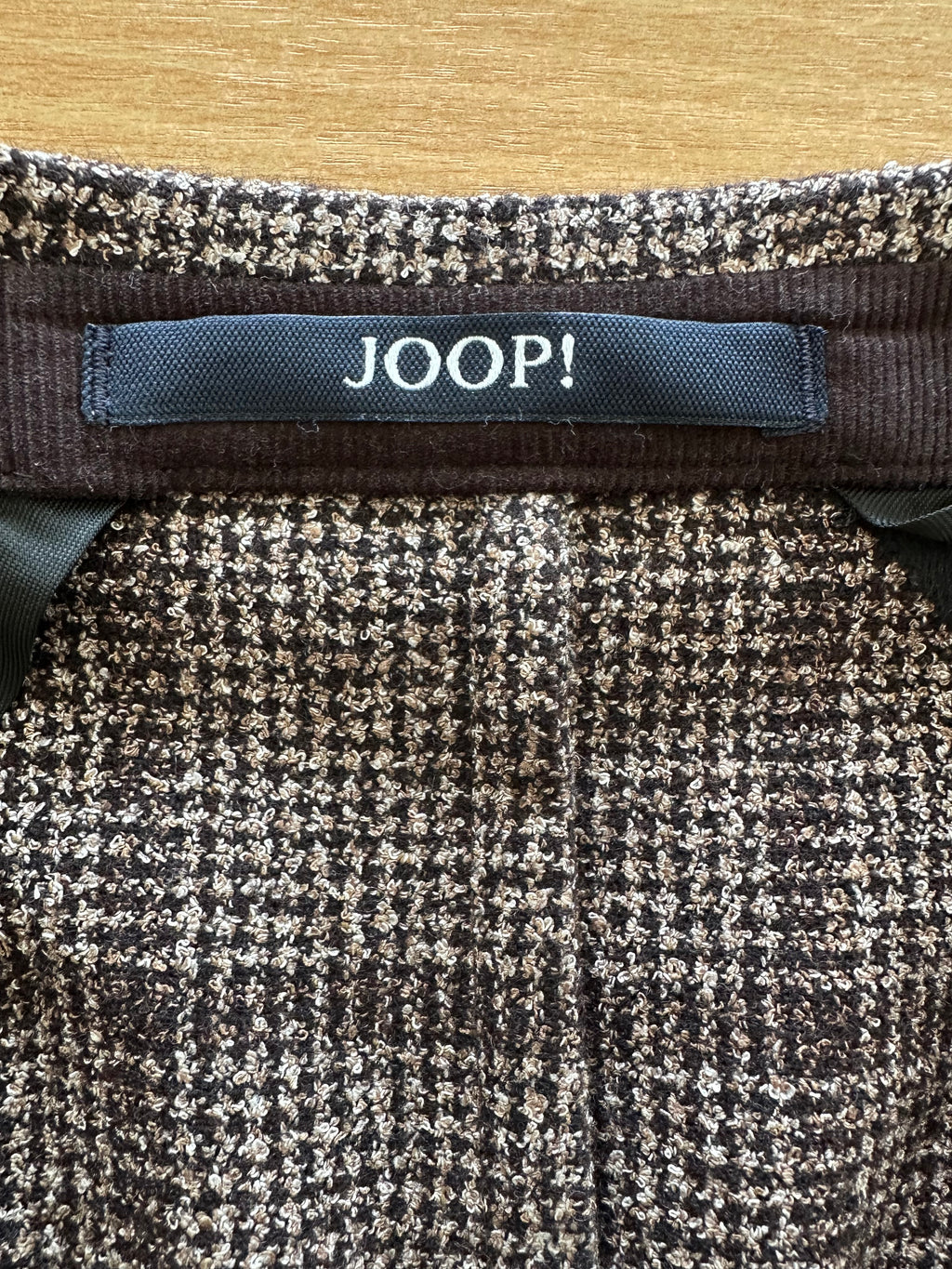 JOOP! Slim Fit Wool Blazer – Brown Plaid – Size 54 – Like New
