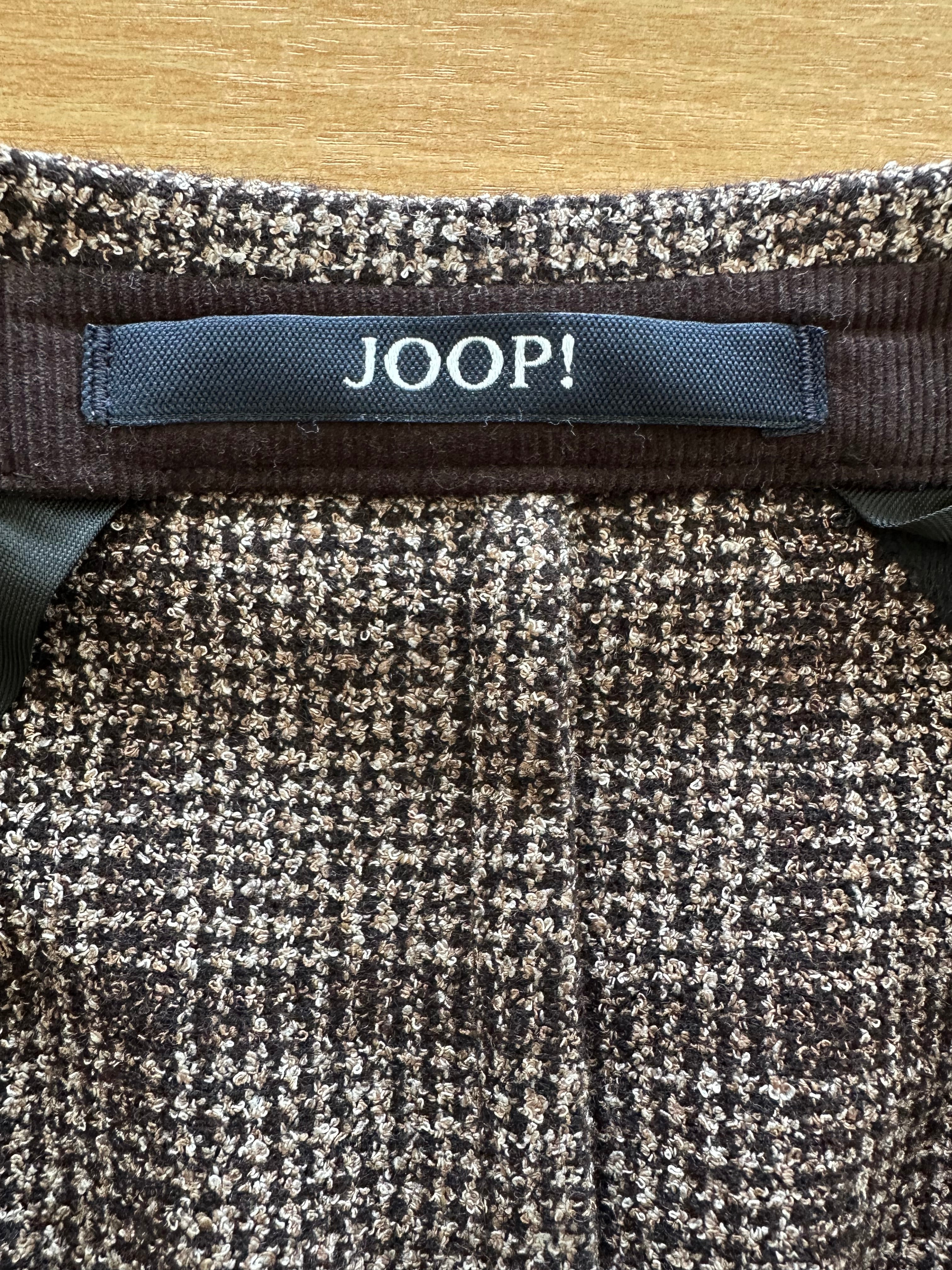 JOOP! Slim Fit Wool Blazer – Brown Plaid – Size 54 – Like New