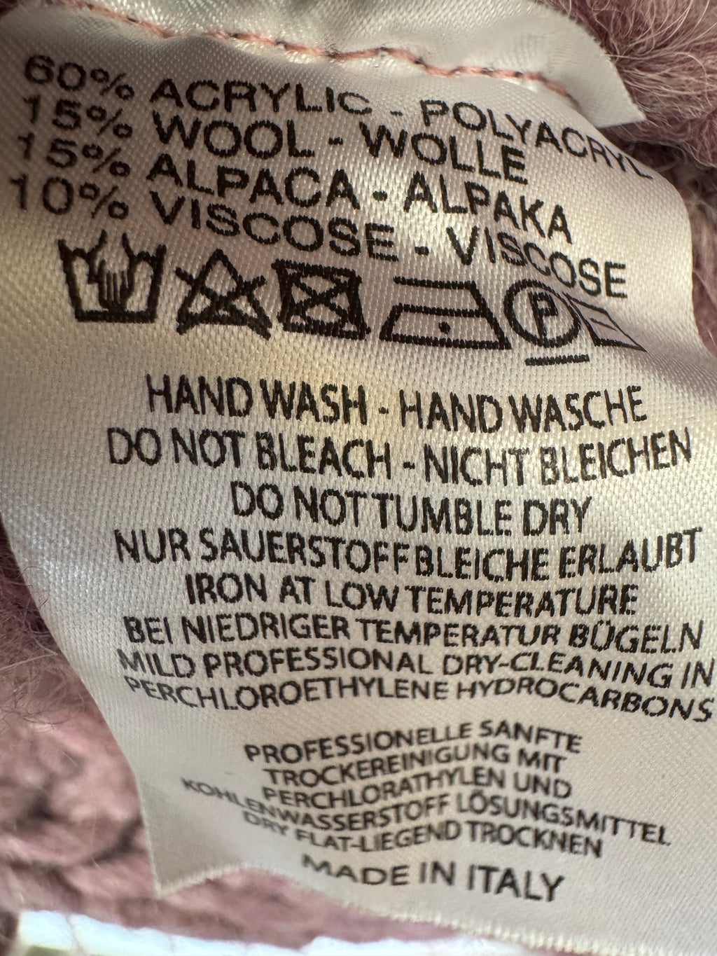 Blaumax Chunky Woll-Alpaka Pullover, Lavendel, Größe L-XL, Sehr Gut