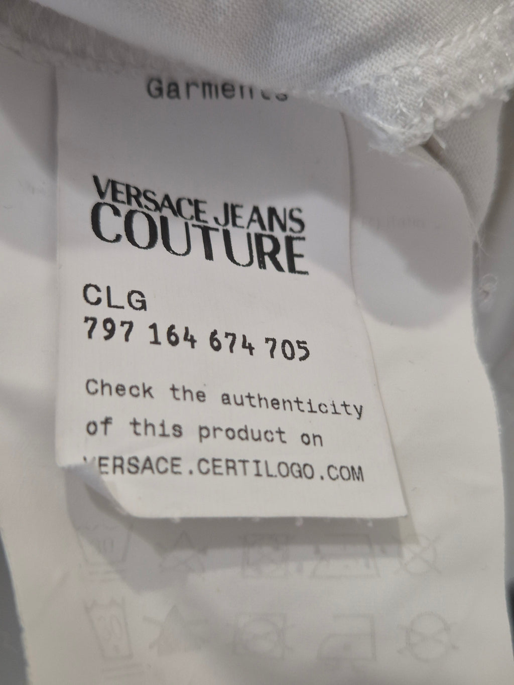 Versace Jeans Couture Slim Fit T-Shirt Weiß Größe M, Zustand Gut
