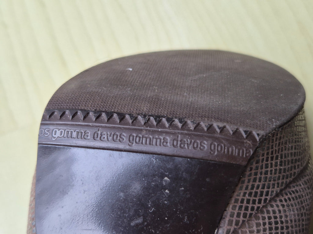 Peter Kaiser Peep-Toe High Heels, geprägtes Leder, Silber, UK 4.5, guter Zustand